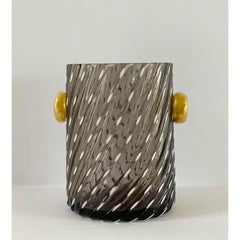 Vaso in vetro artistico soffiato a mano di Vetri DI Murano degli anni '70