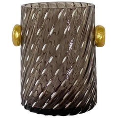 Vaso in vetro artistico soffiato a mano di Vetri DI Murano degli anni '70
