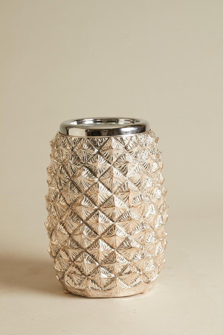 1970s Italian Vintage Wine Cooler in Pineapple Silhouette at 1stDibs