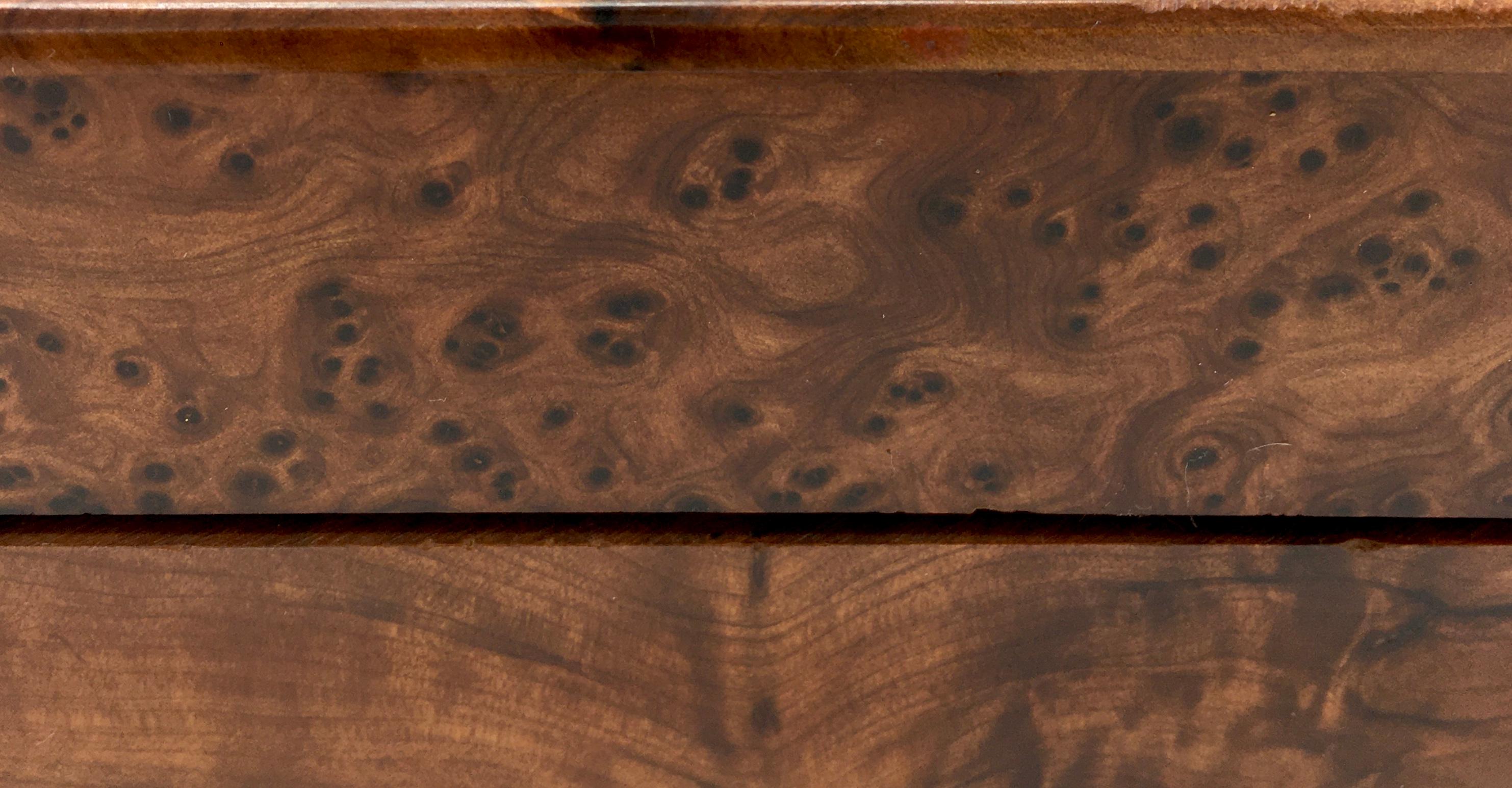 1970s Italian Walnut Briar Box 6