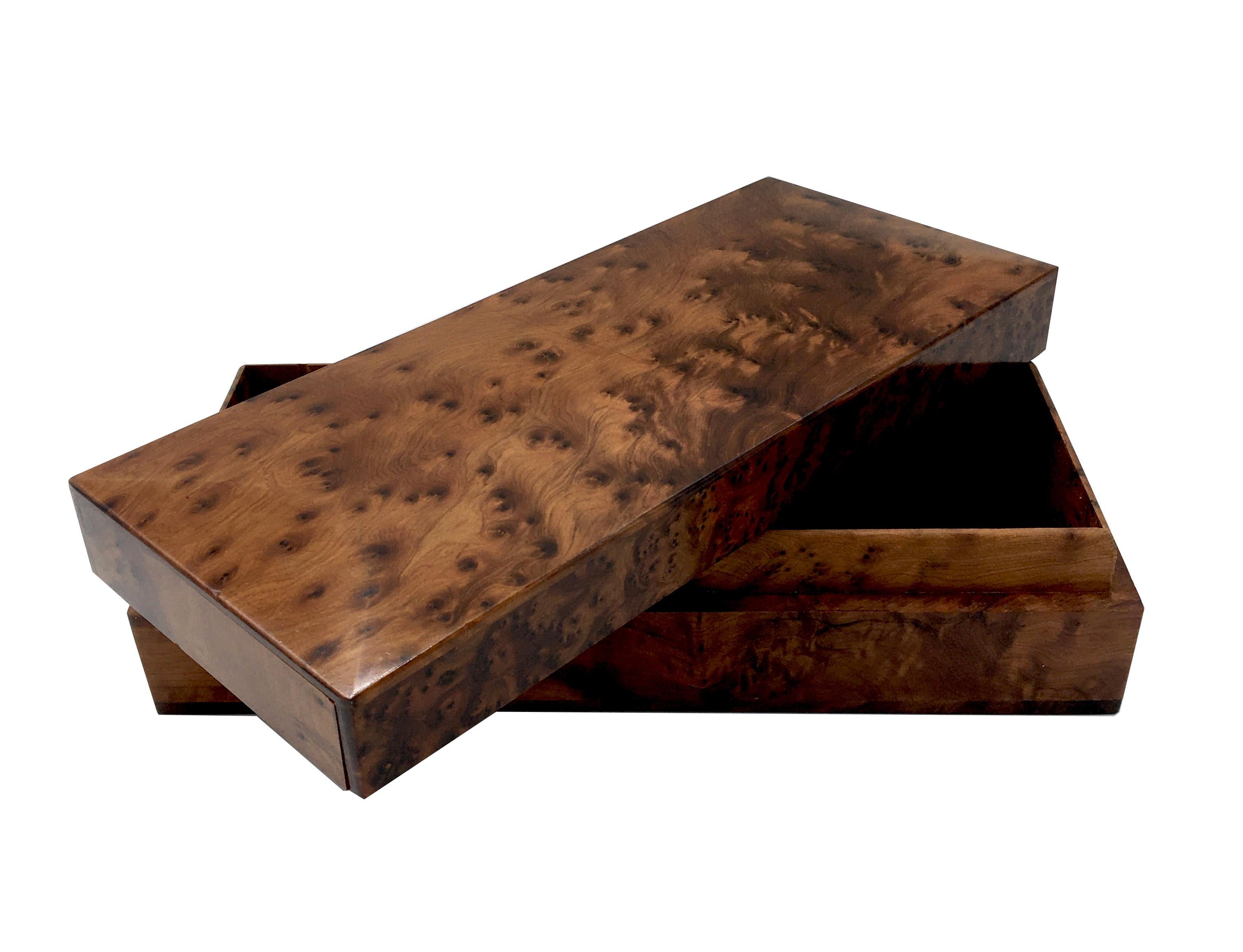 1970s Italian Walnut Briar Box 2