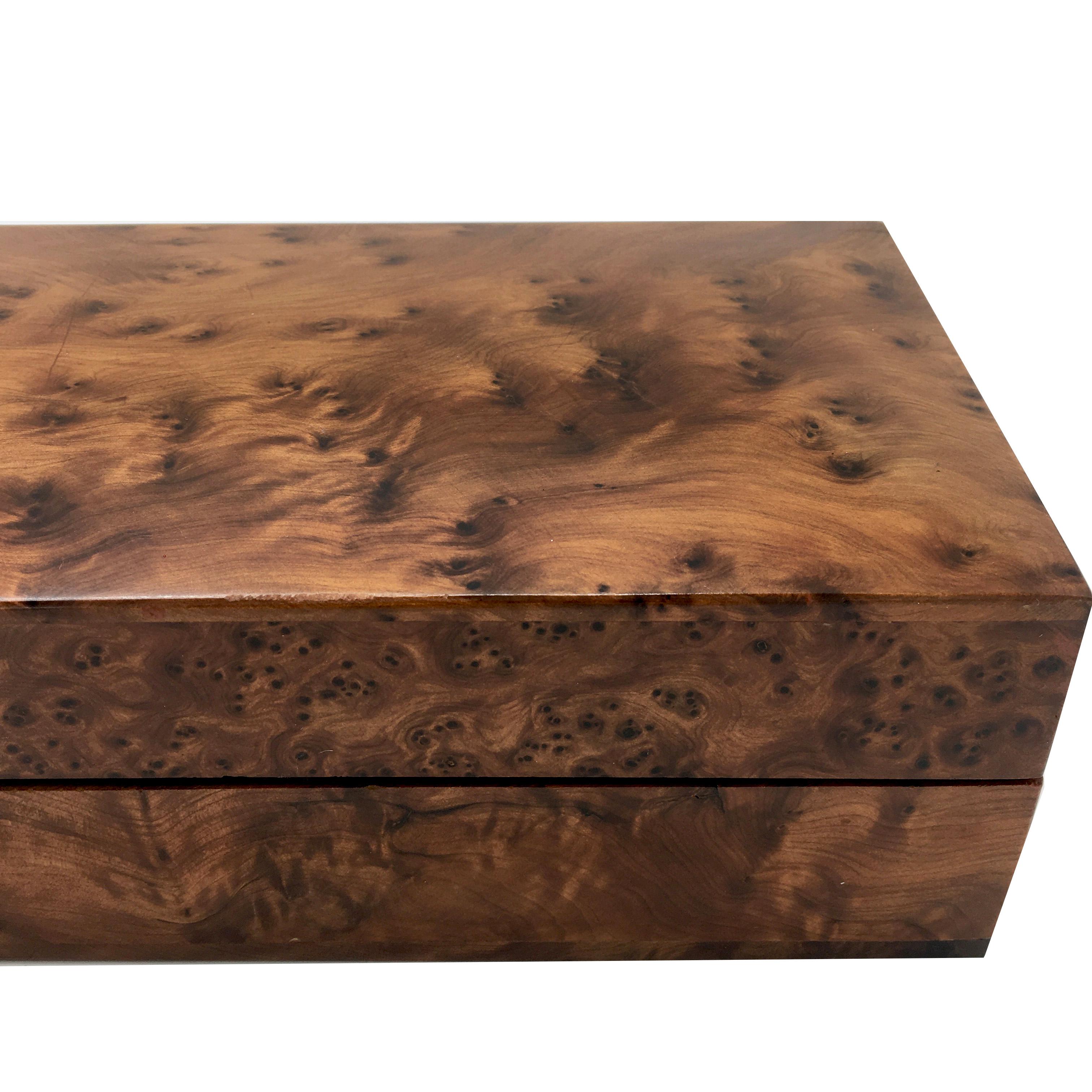 1970s Italian Walnut Briar Box 4