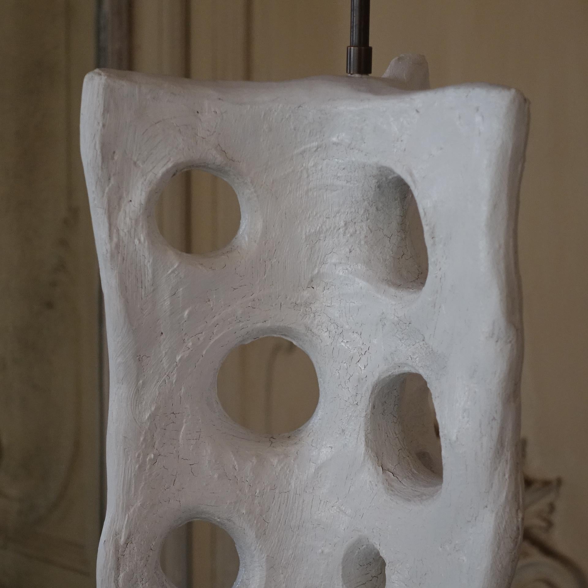 1970's Italian White Ceramic Table Lamp 2