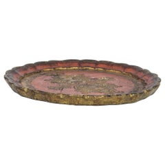 1970s Italian Wooden Tray