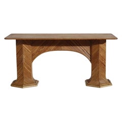 1970s Italian Writing Desk in Bamboo by Vivai Del Sud