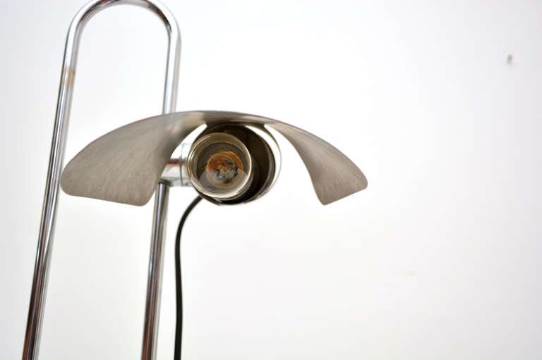 1970s Italy Counterbalance Industrial Desk Lamp in Chrome Style of Gae Aulenti 6