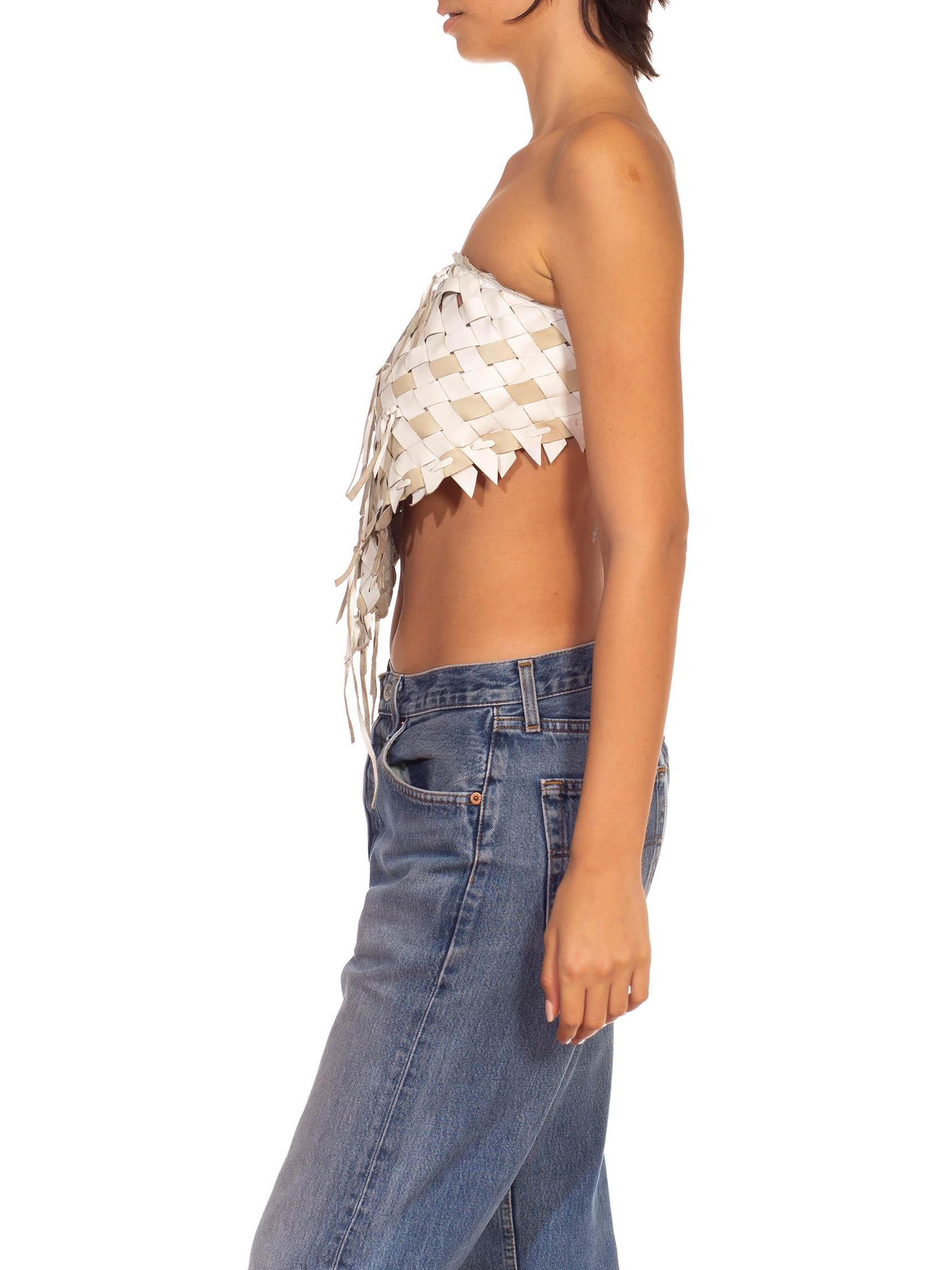 beige strapless top