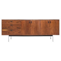1970s Jack Cartwright for Founders Rosewood and Chrome Credenza / Sideboard