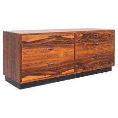 Jack Cartwright per Founders, mobile credenza a sei cassetti in palissandro, anni '70