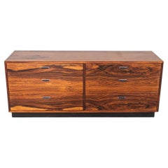 Jack Cartwright per Founders, mobile credenza a sei cassetti in palissandro, anni '70
