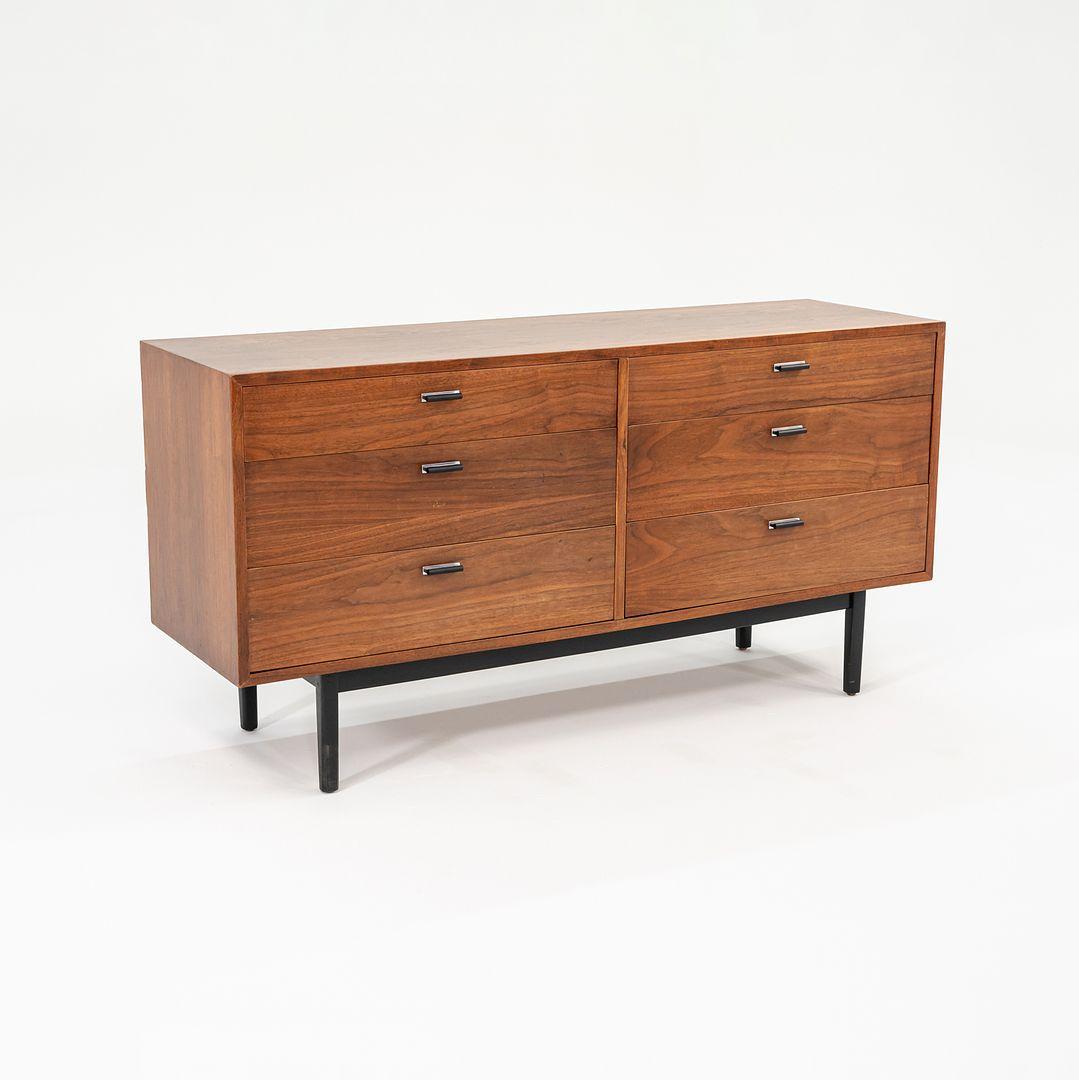 Modern 1970s Jack Cartwright for Founders Six Drawer Walnut Credenza / Dresser For Sale