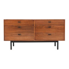 1970s Jack Cartwright for Founders Six Drawer Walnut Credenza / Dresser