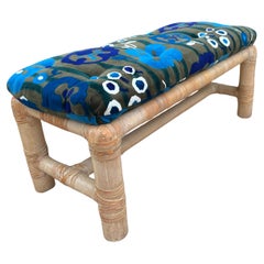1970's Jack Lenor Larsen Style Upholstering Elefant Bambus Bank