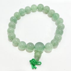 1970s Jade Jadeite Beaded Bracelet