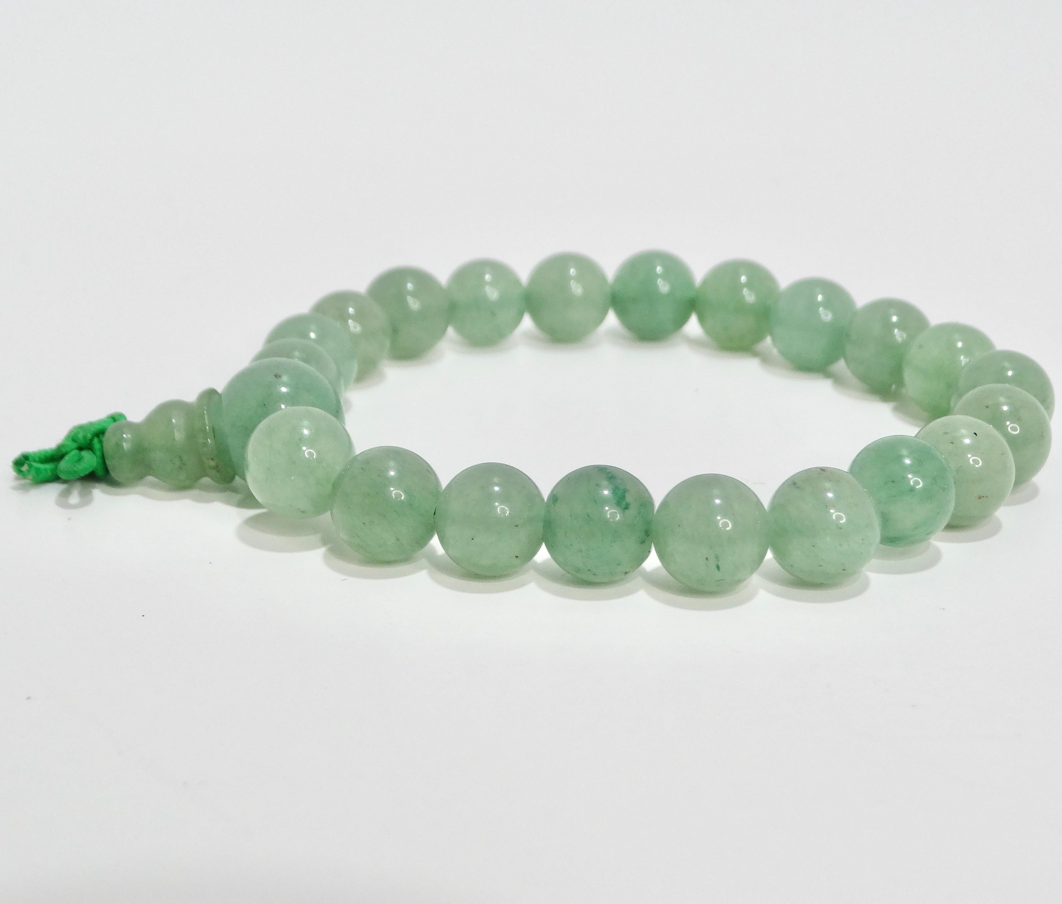 Bracelet perlé de jade des années 1970 en vente 1