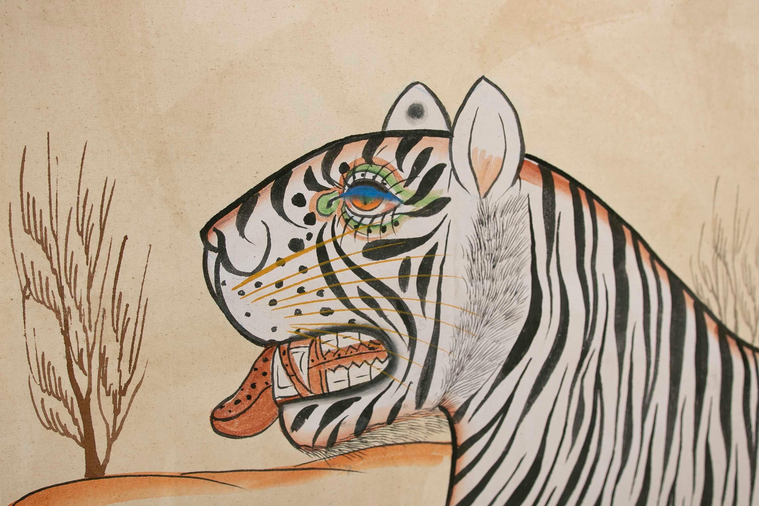 indian tiger painting