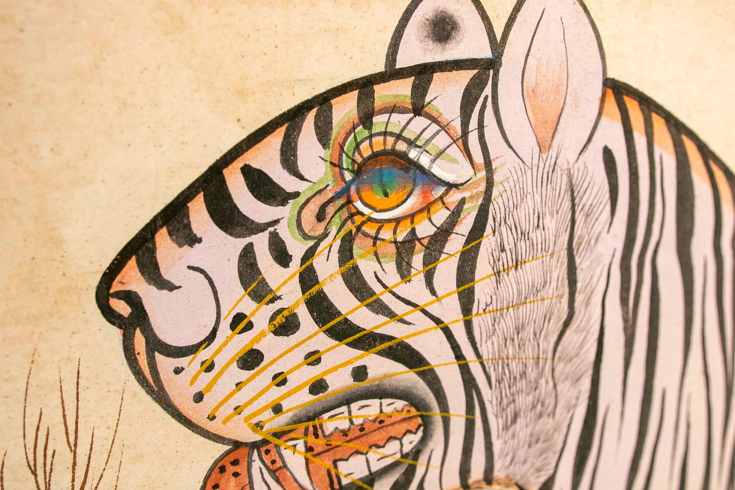 Peint à la main 1970 Jaime Parlade Designer Hand Painting 