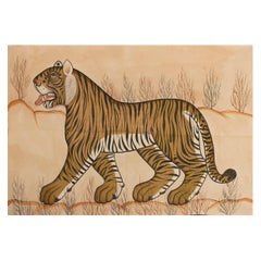 1970s Jaime Parlade Designer Hand Painting "Bengal Tiger"