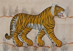 1970s Jaime Parlade Designer Hand Painting "Bengal Tiger"