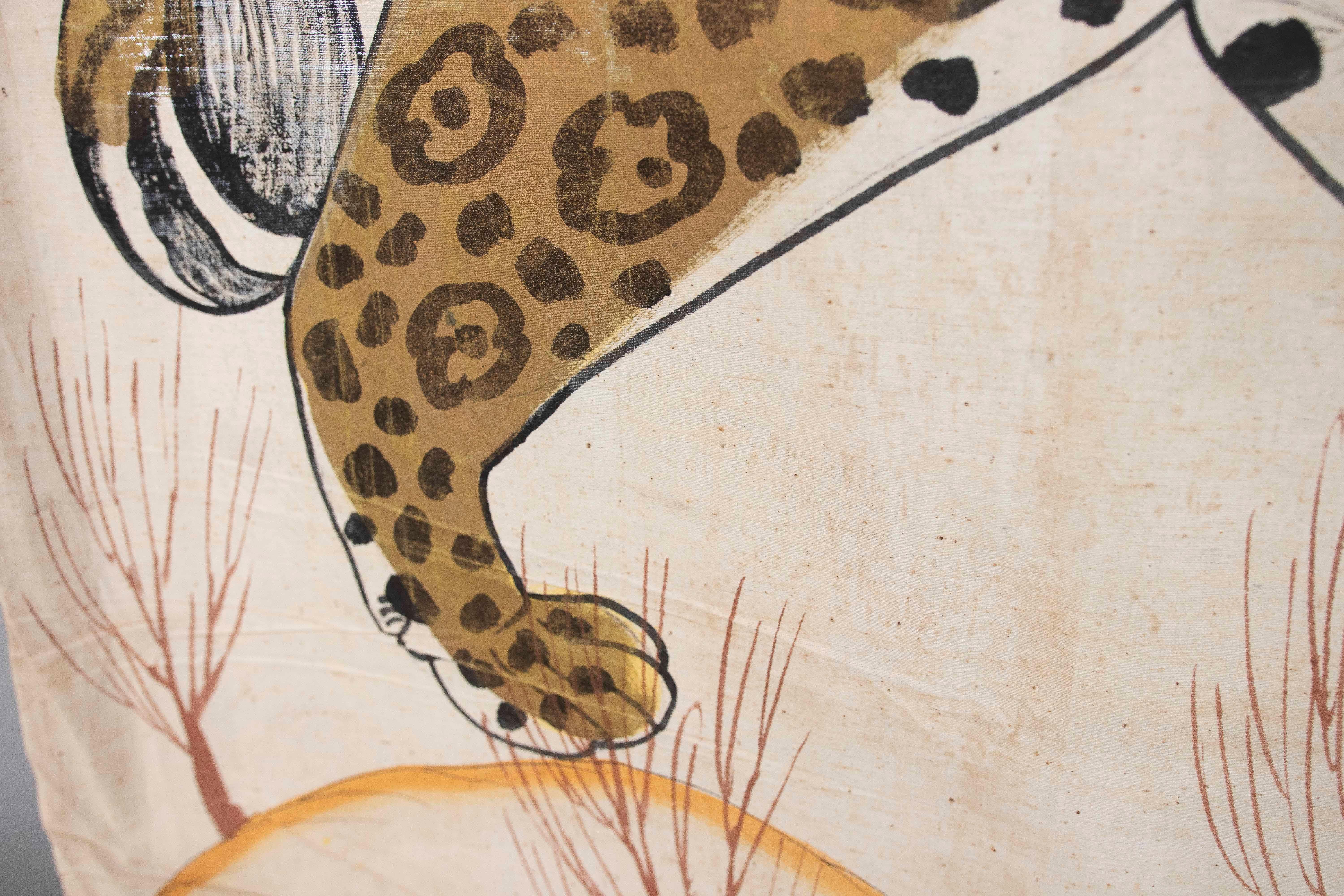 1970s Jaime Parlade Designer Hand Painting 