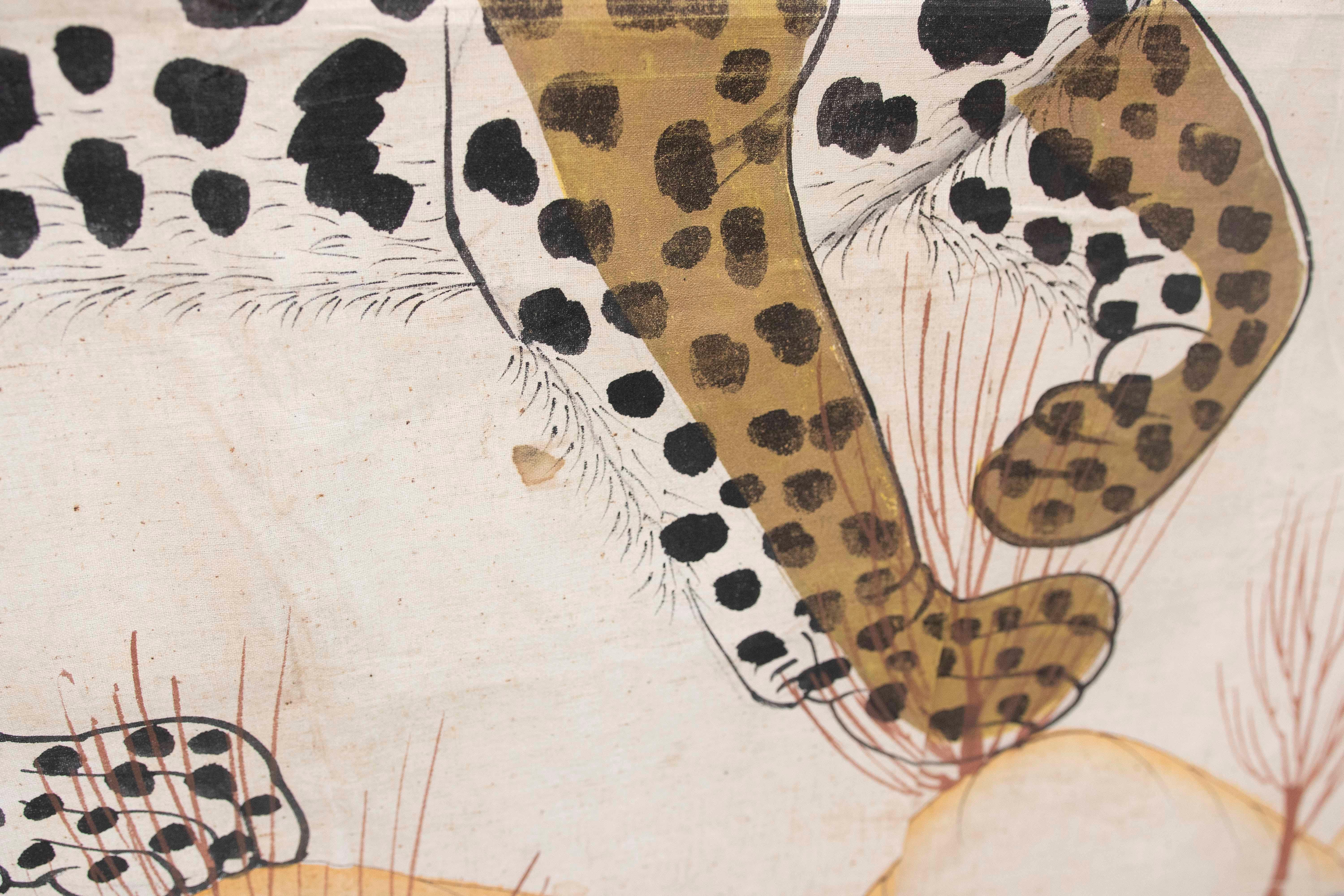 1970s Jaime Parlade Designer Hand Painting 
