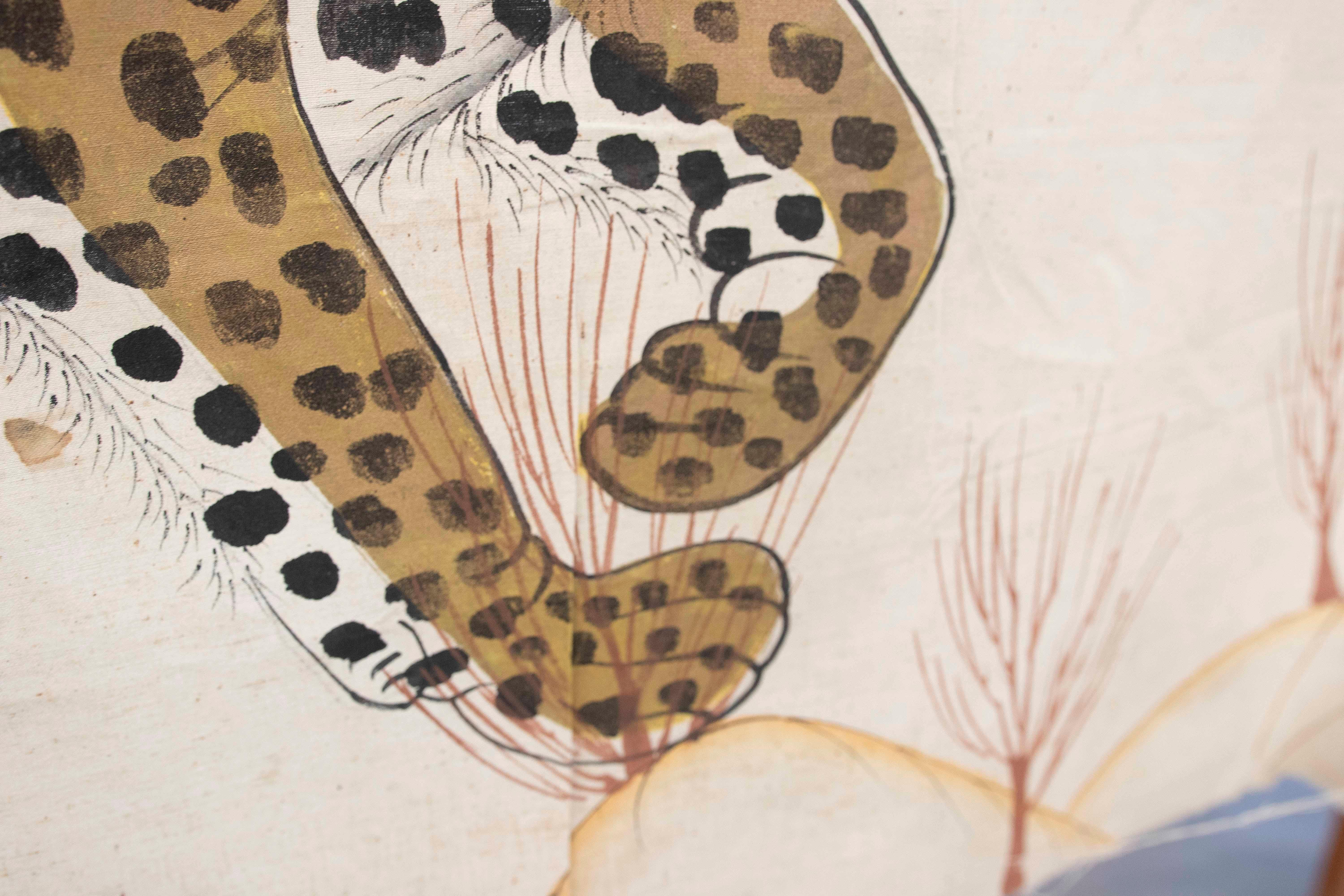 1970s Jaime Parlade Designer Hand Painting 