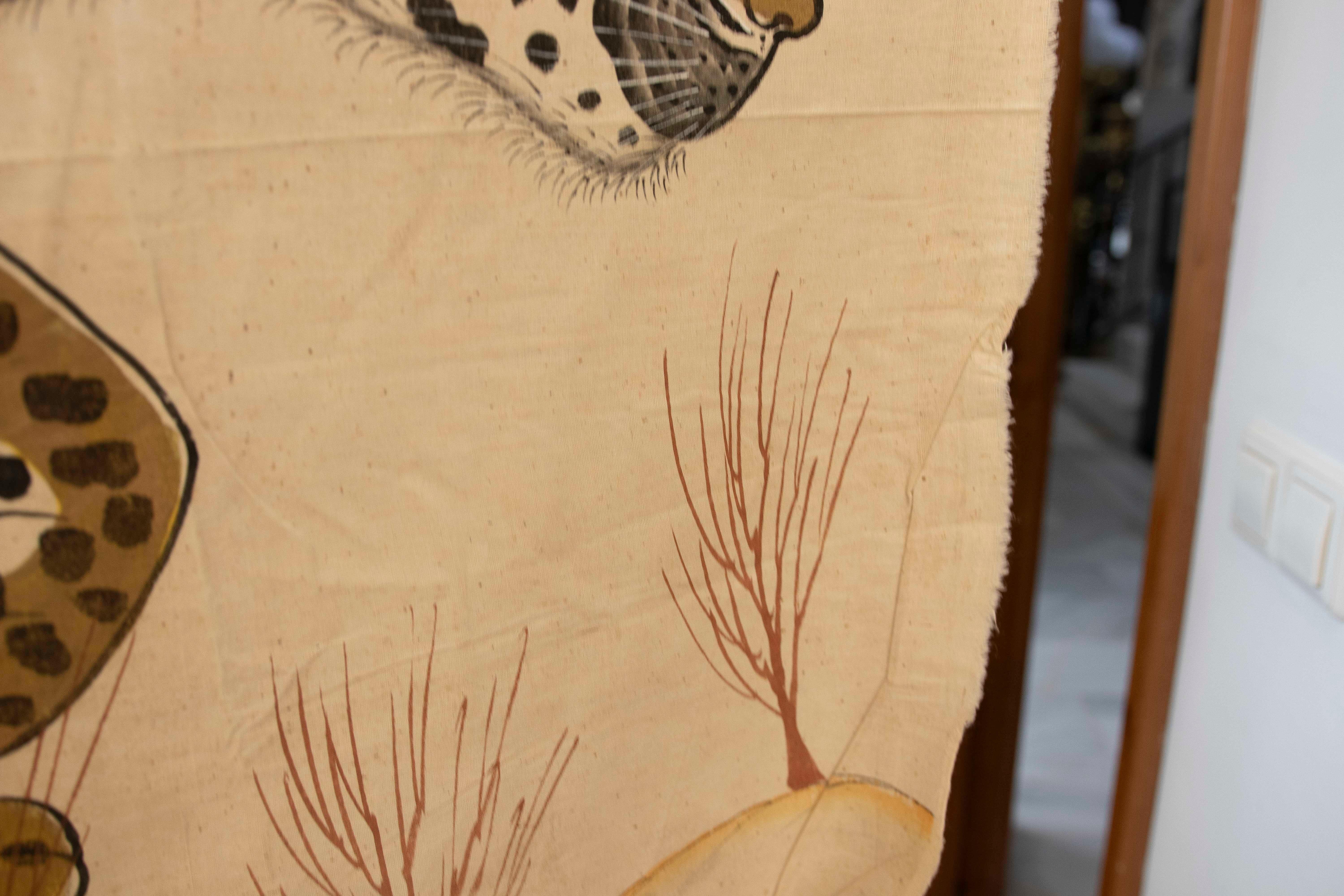 1970s Jaime Parlade Designer Hand Painting 