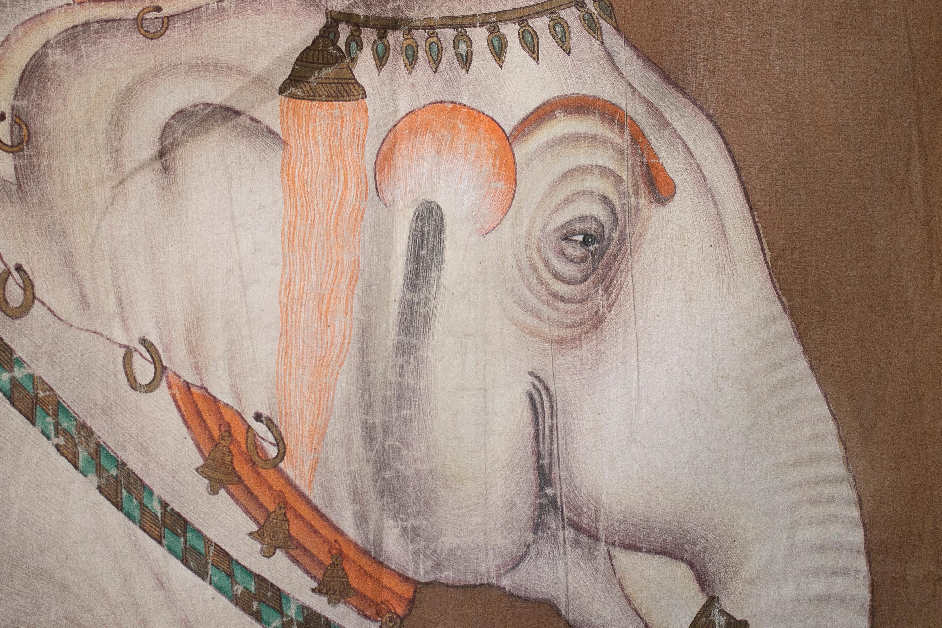 elephant hand painting