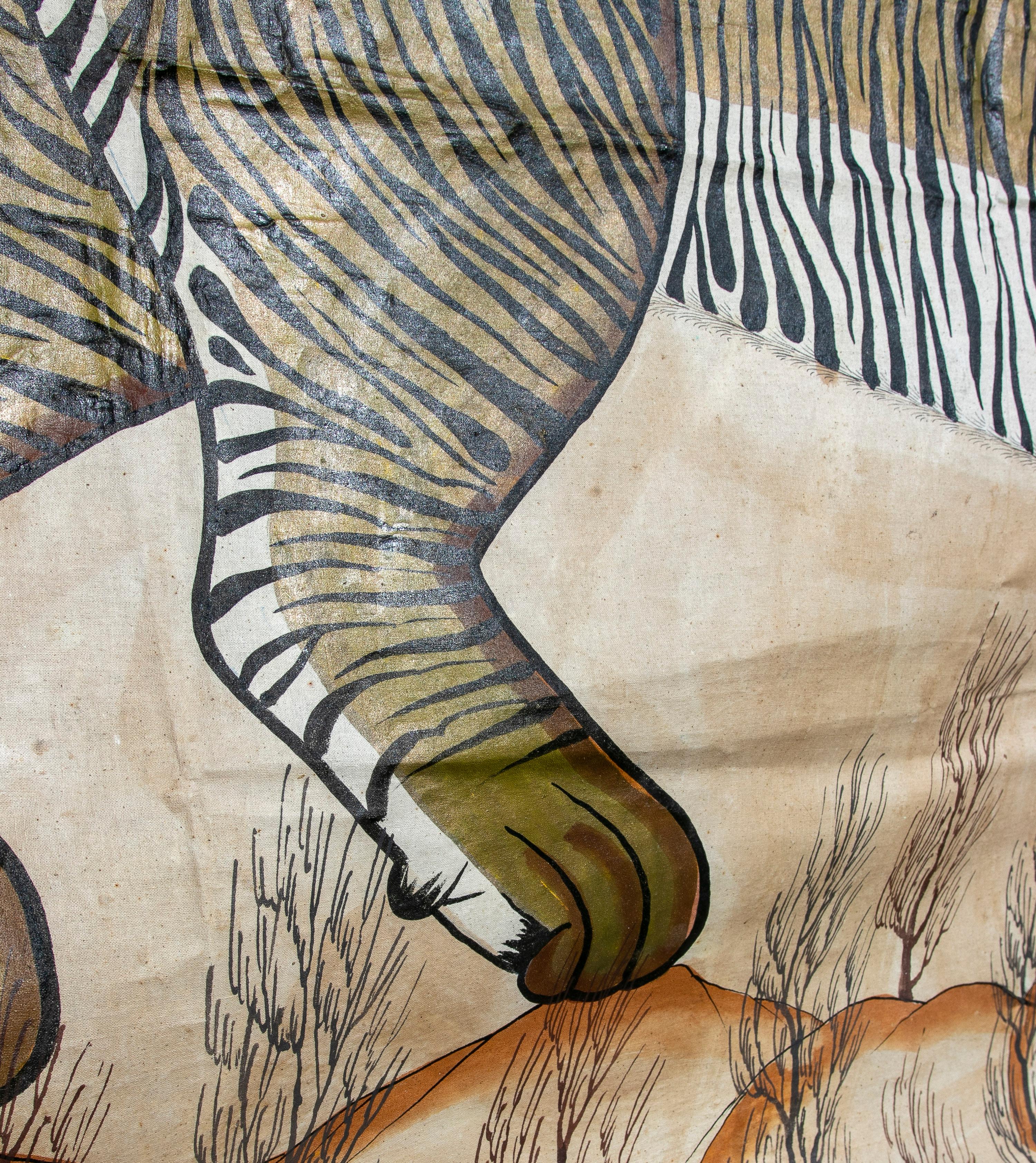 1970s Jaime Parlade Designer Hand Painting 