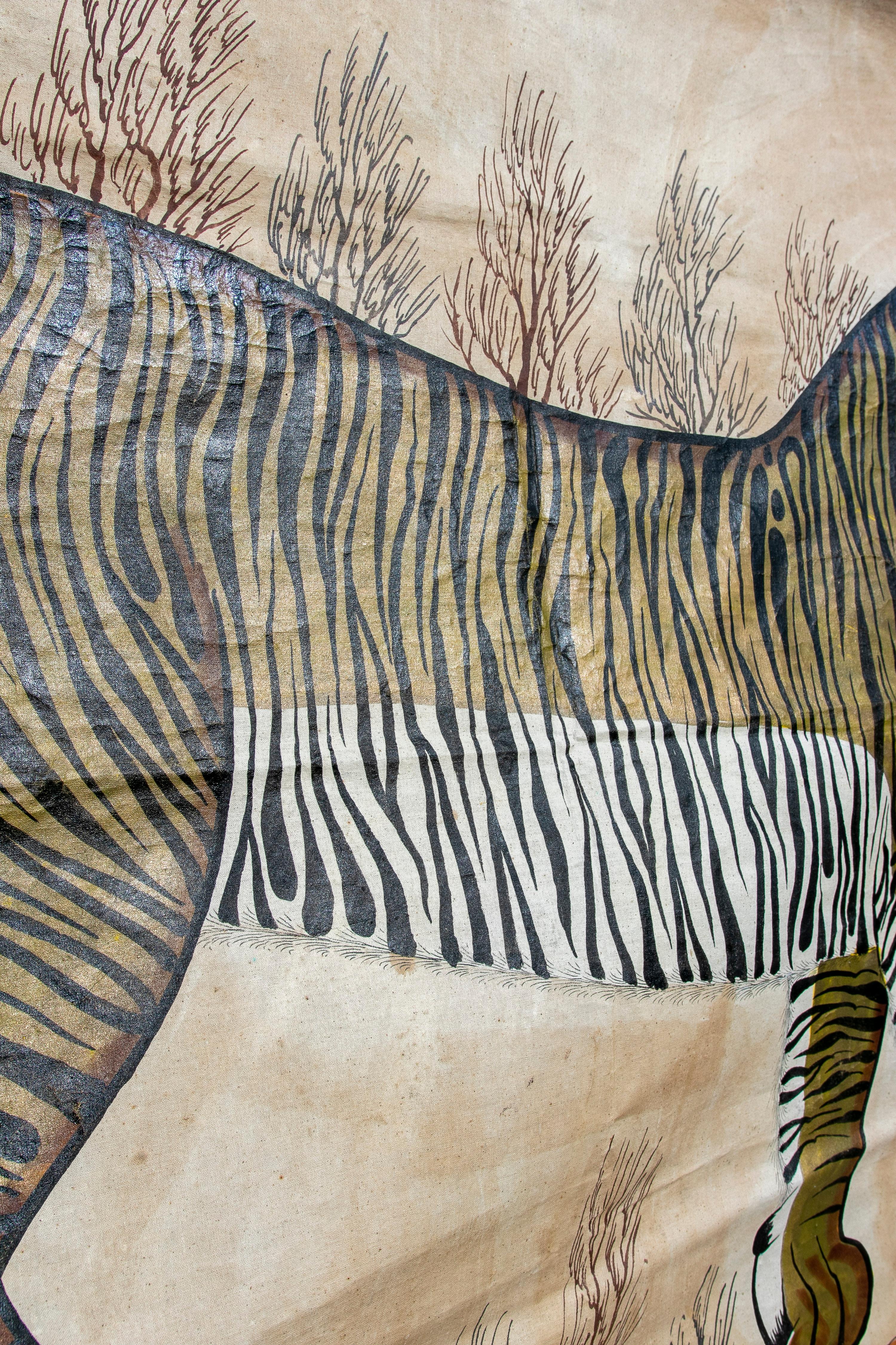 1970s Jaime Parlade Designer Hand Painting 