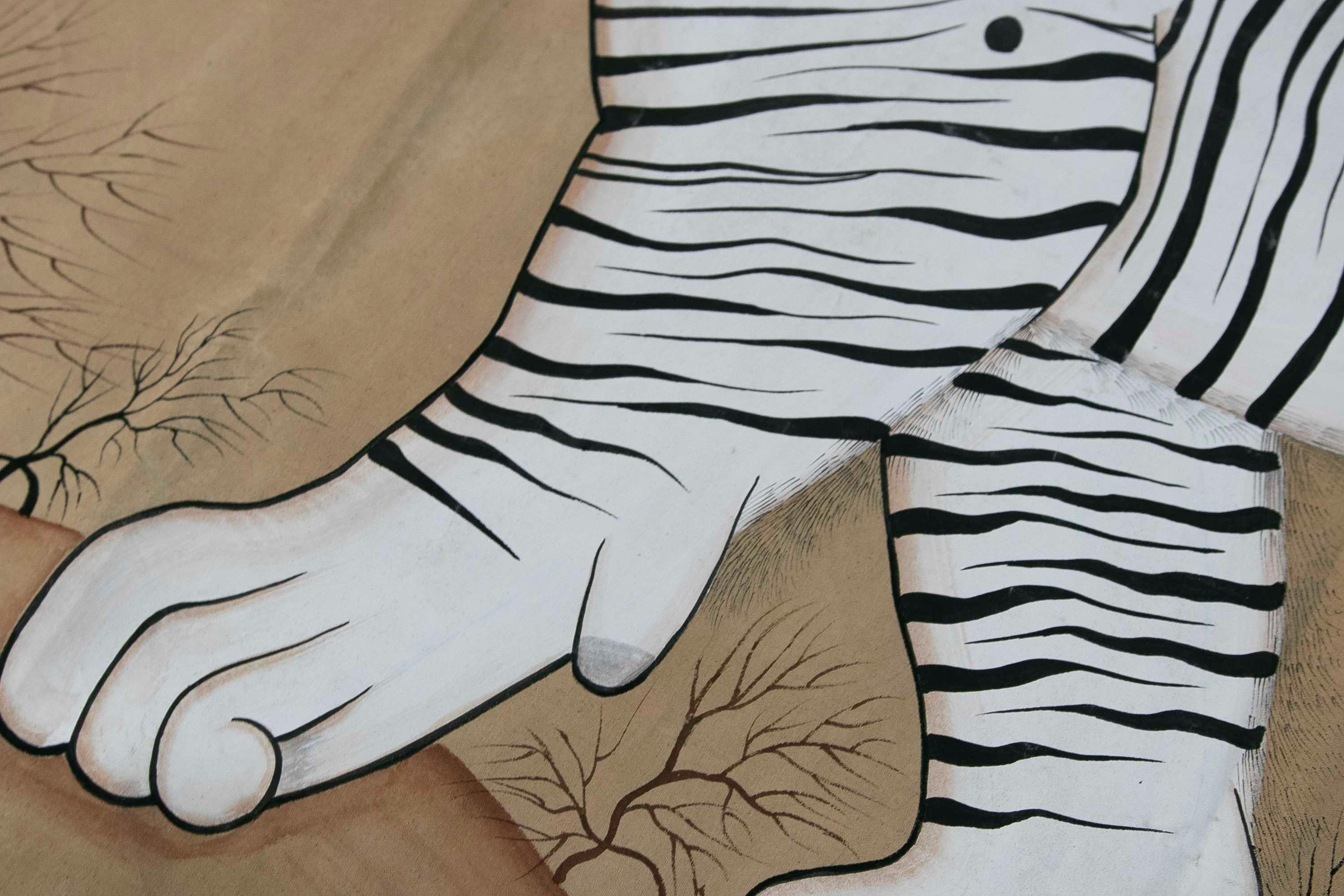 Jaime Parlade, Designer-Handgemälde „Tiger“, Öl auf Leinwand, 1970er Jahre im Angebot 14