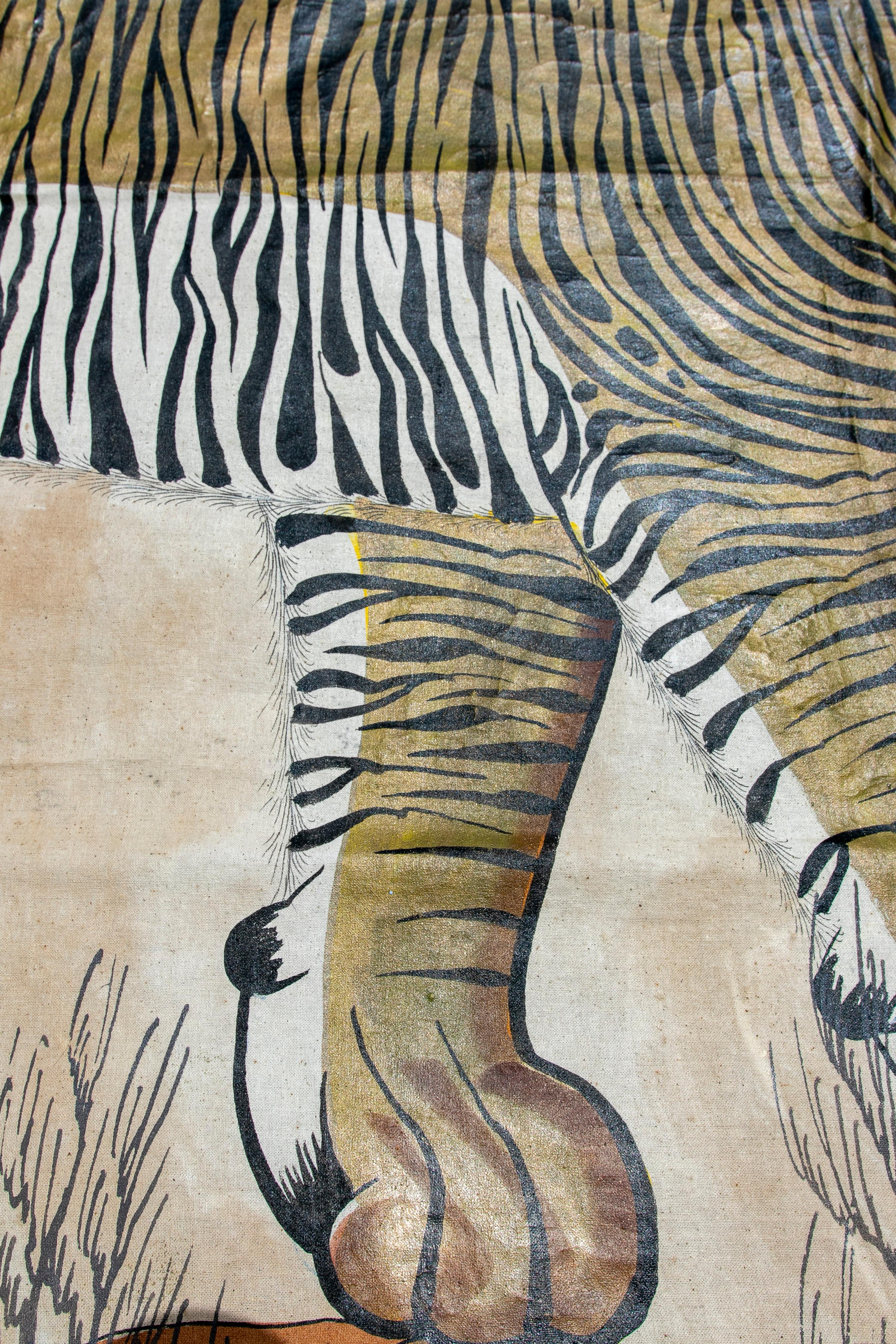 1970s Jaime Parlade Designer Hand Painting 