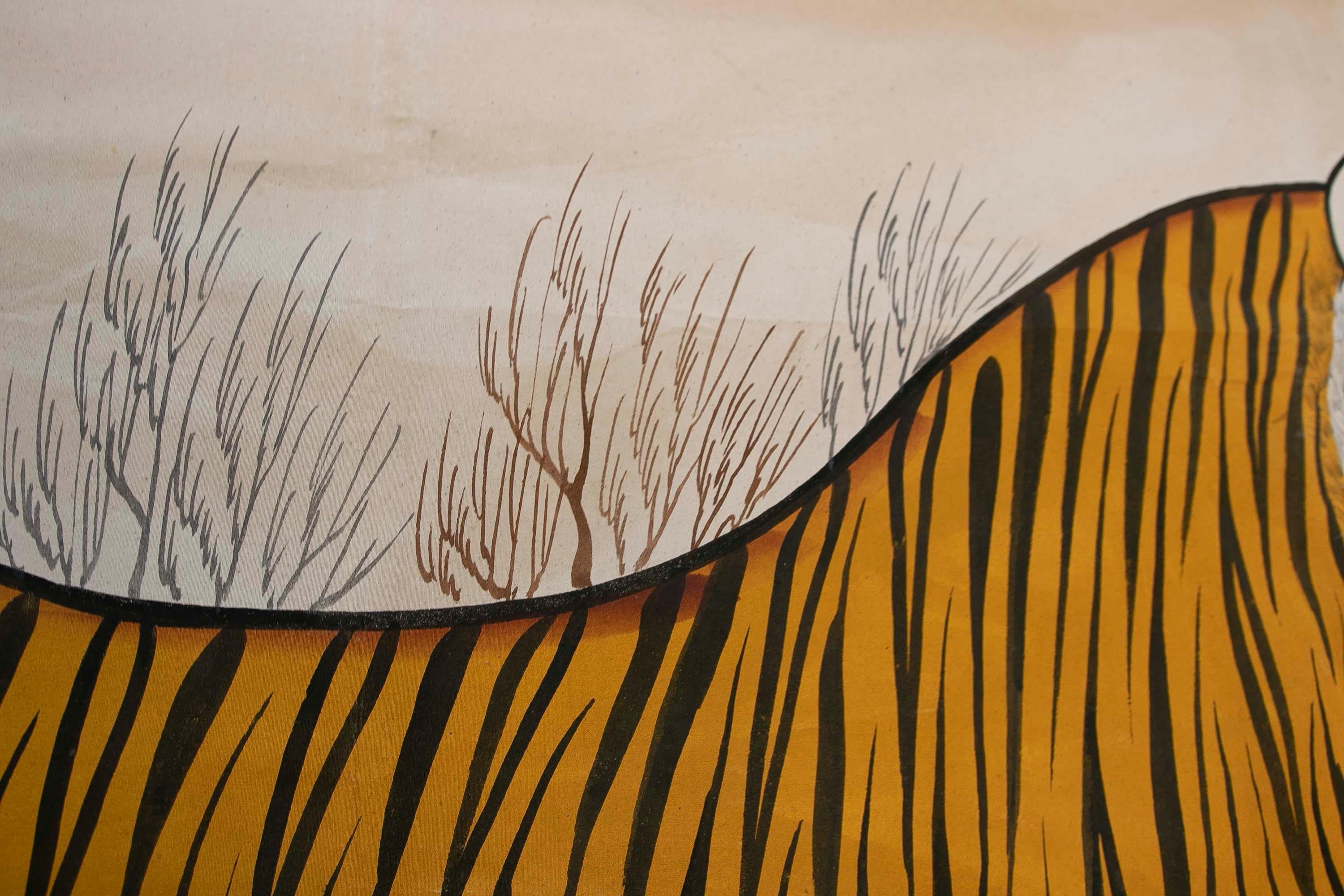 1970s Jaime Parlade Pintura a mano de diseño 
