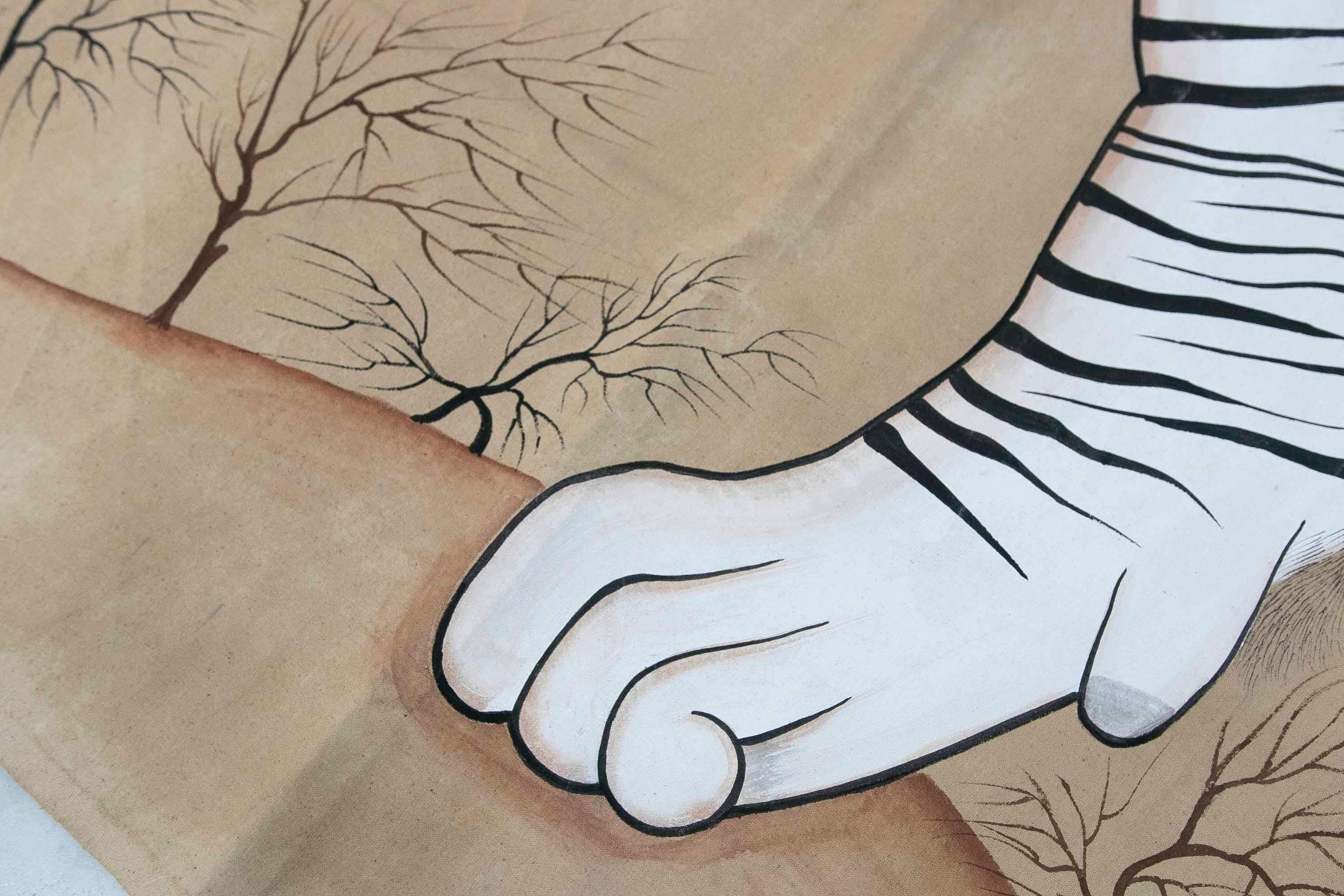Jaime Parlade, Designer-Handgemälde „Tiger“, Öl auf Leinwand, 1970er Jahre im Angebot 15