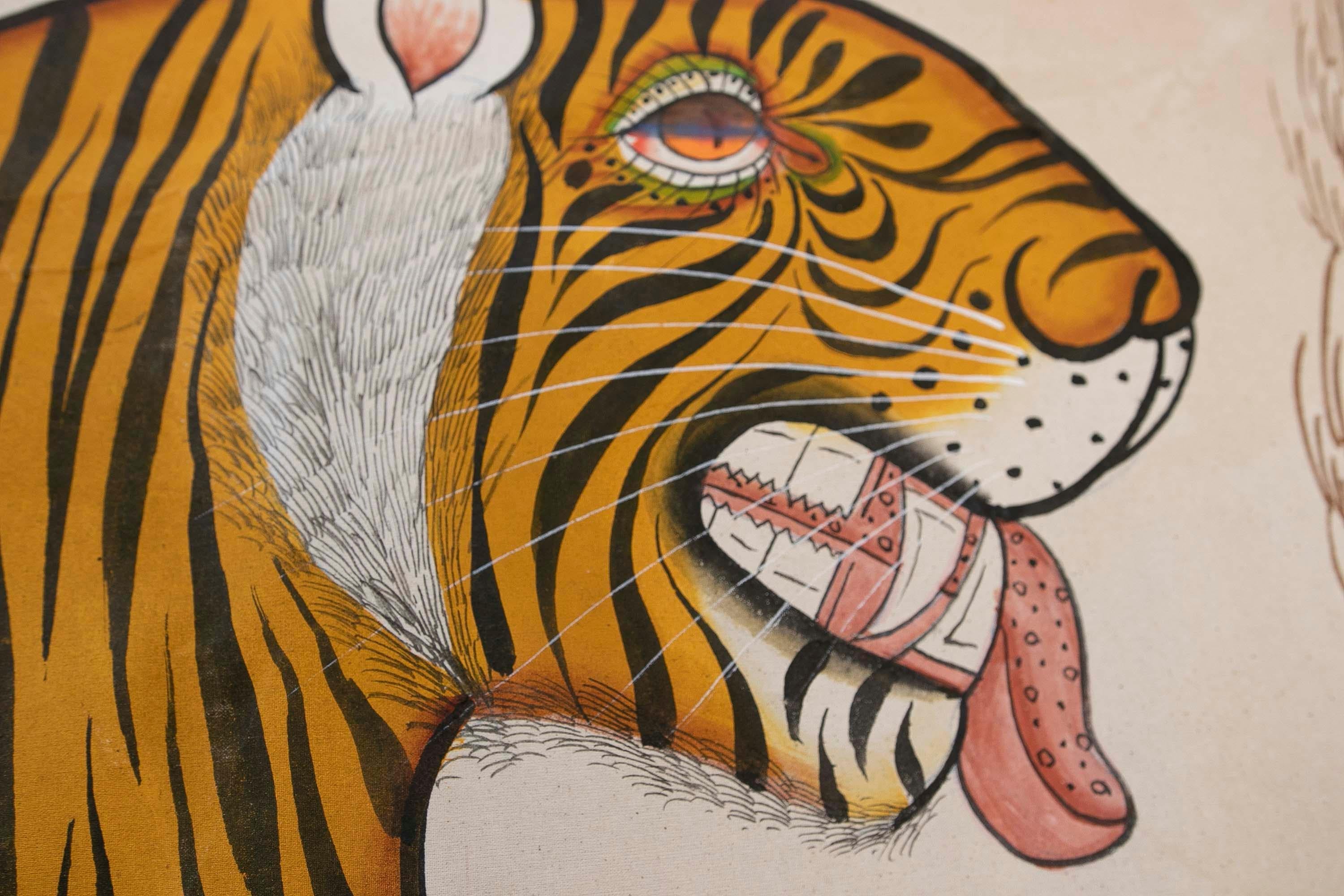 Indian 1970s Jaime Parlade Designer Hand Painting 
