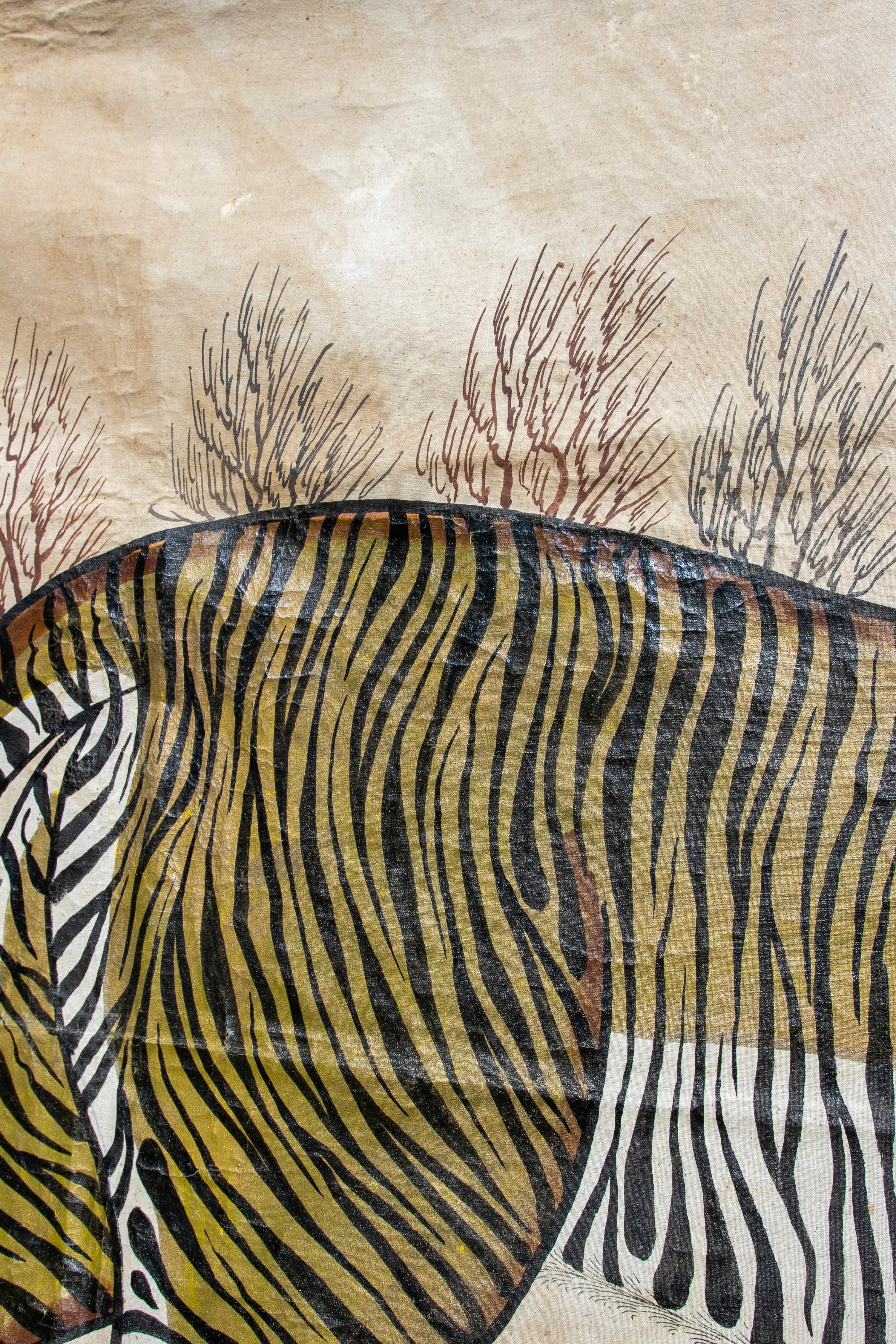 1970s Jaime Parlade Designer Hand Painting 