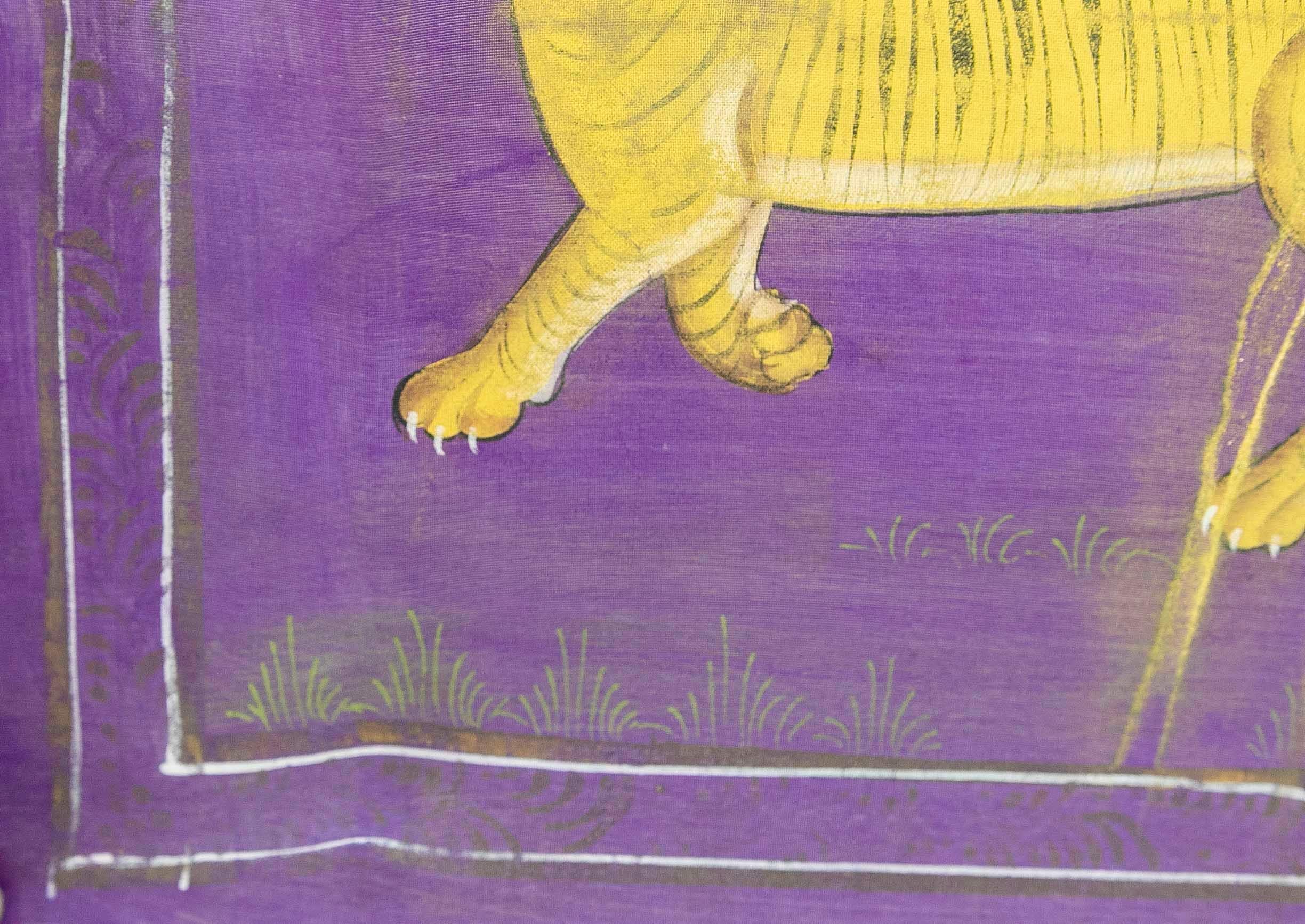 Jaime Parlade, Designer-Handgemälde „Tigers“, Öl auf Leinwand, 1970er Jahre im Angebot 7