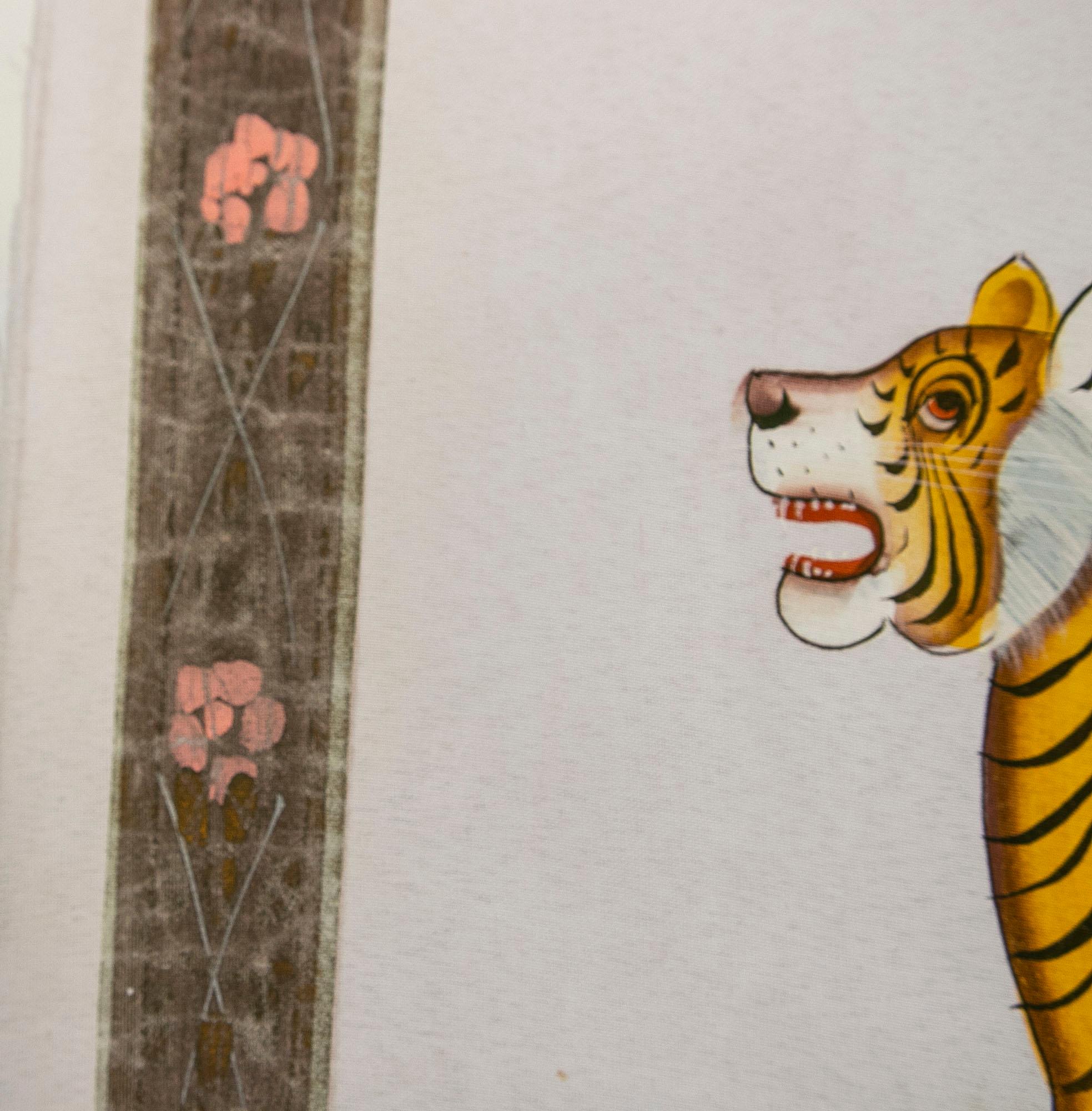 Jaime Parlade, Designer-Handgemälde „Tigers“, Öl auf Leinwand, 1970er Jahre im Angebot 8