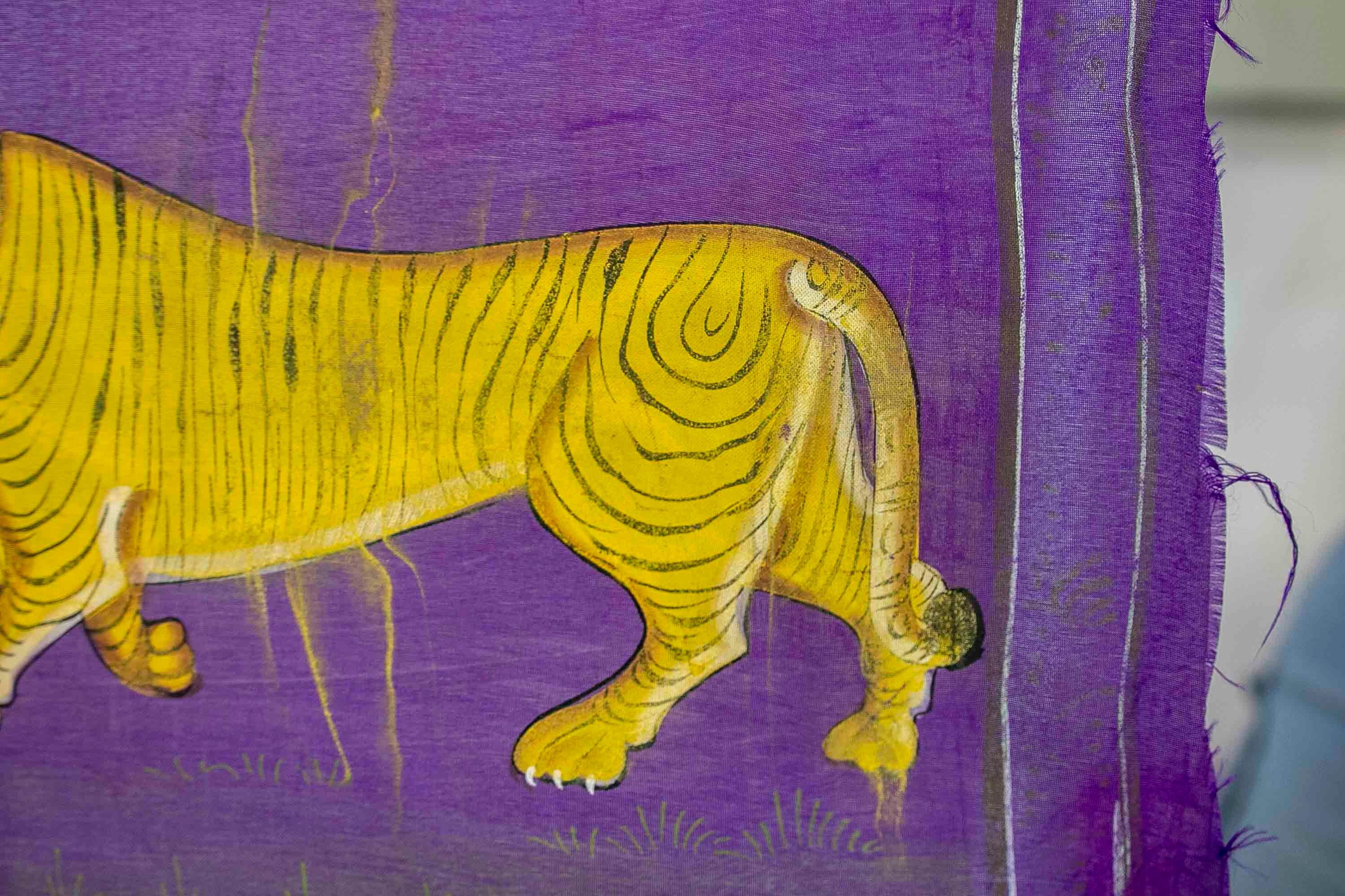 Jaime Parlade, Designer-Handgemälde „Tigers“, Öl auf Leinwand, 1970er Jahre im Angebot 1