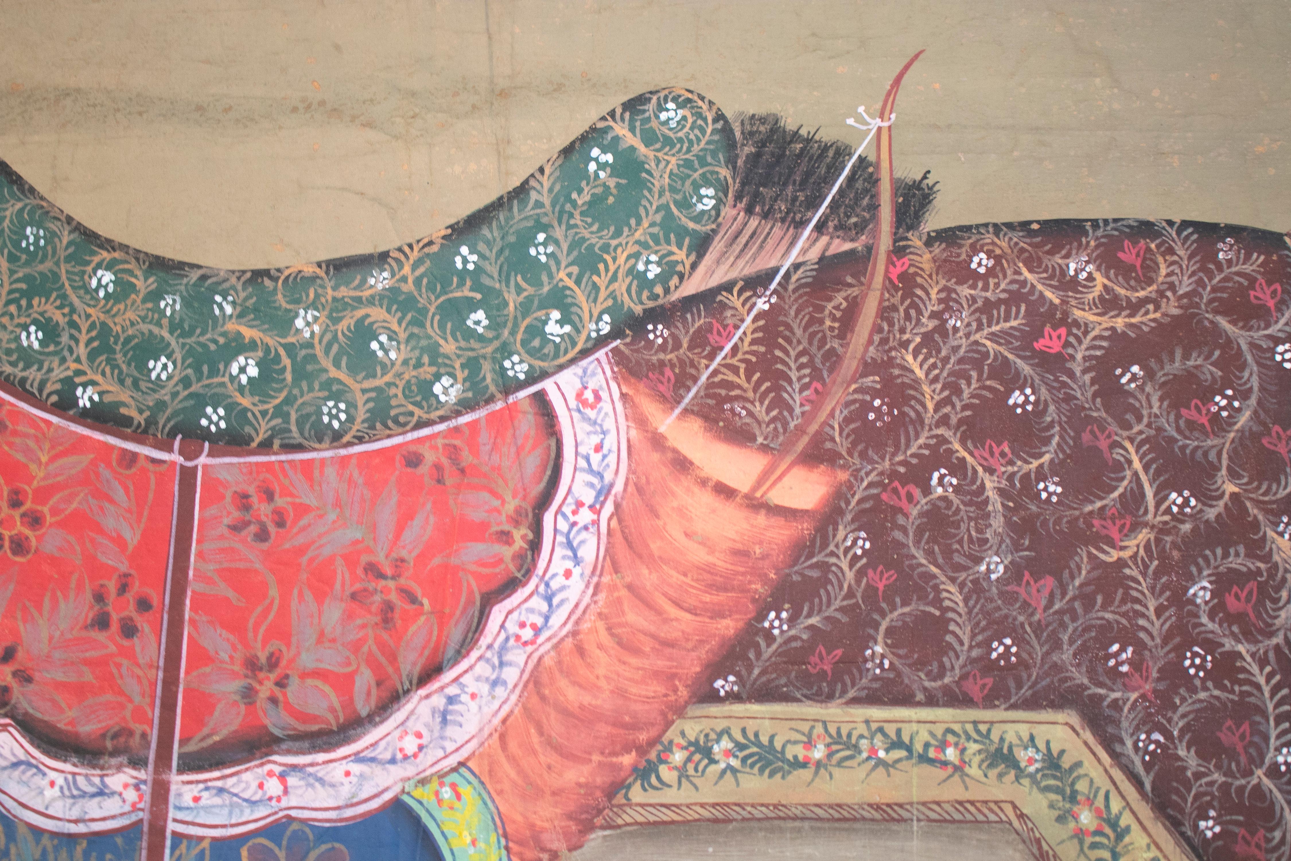 1970s Jaime Parlade Designer Hand Painting 