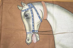 1970s Jaime Parlade Designer Hand Painting "Walking Horse" Oil on Canvas
