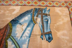 1970s Jaime Parlade Designer Hand Painting "Walking Horse" Oil on Canvas