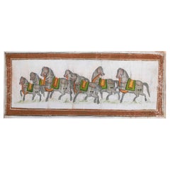 Jaime Parlade Designer-Handgemälde „Walking Horses“, Öl auf Leinwand, Pferd, 1970er Jahre