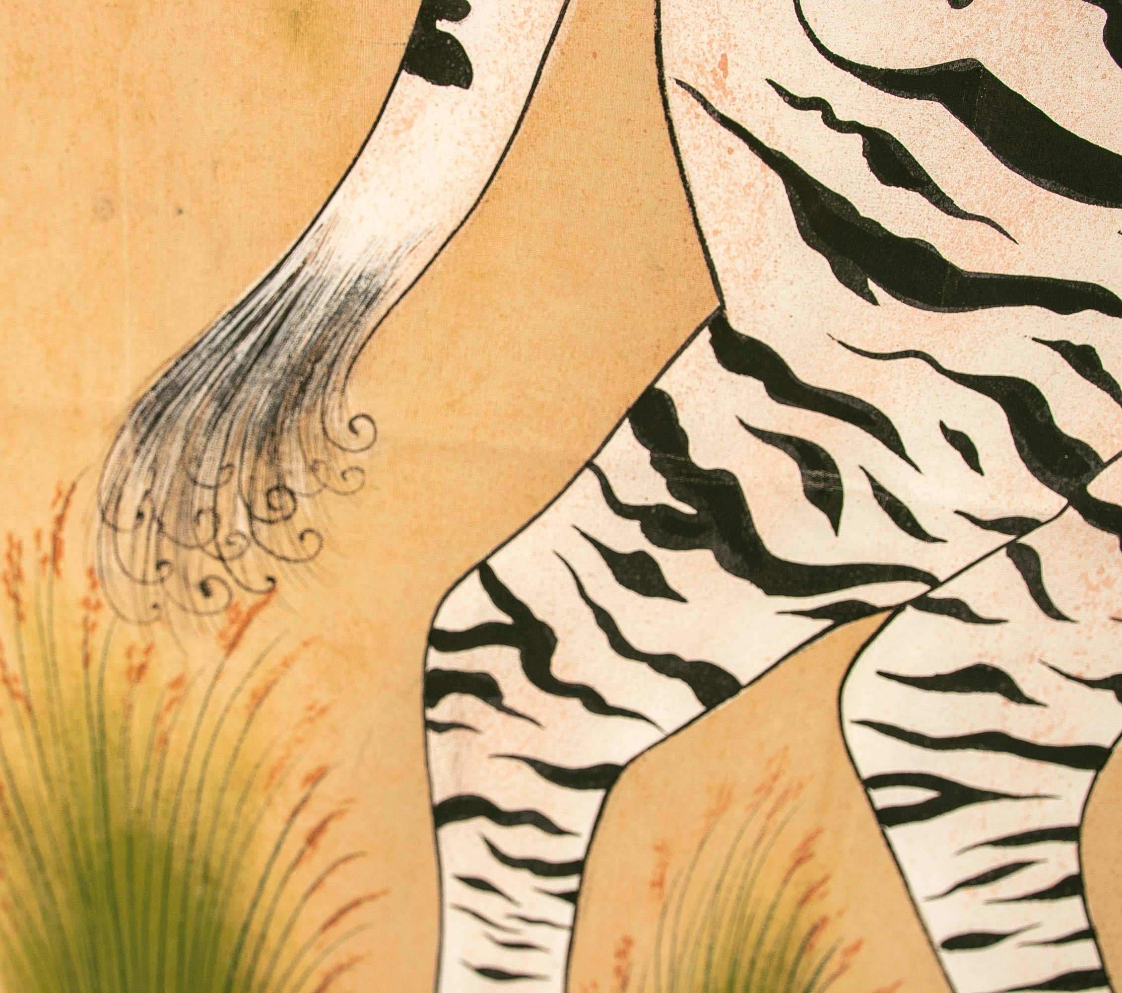 Jaime Parlade, Designer, handbemaltes „Zebra“, Öl auf Leinwand, 1970er Jahre im Angebot 4