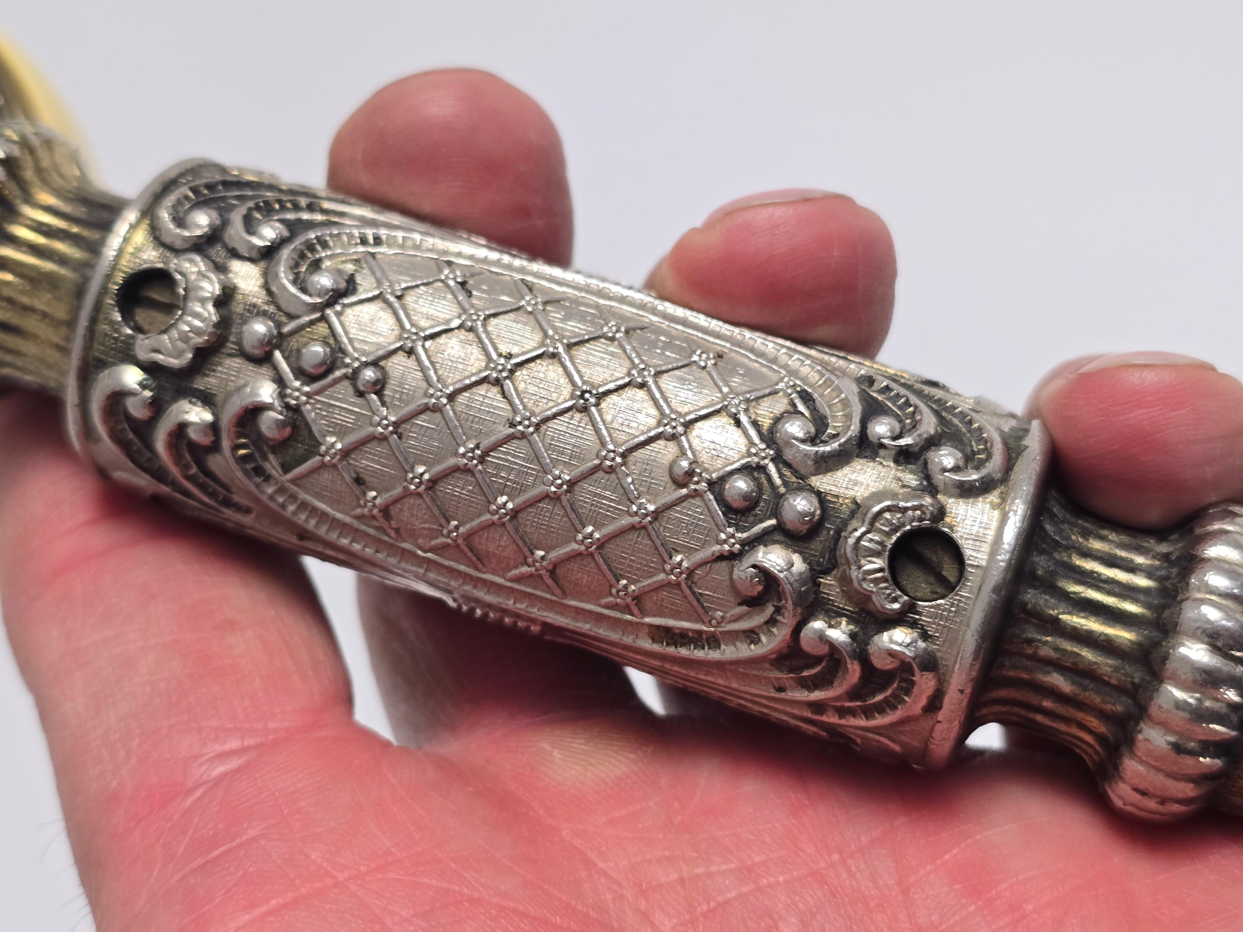 1970s James Mont Style Thick Brass Tall Standing Rotary Phone For Sale 1