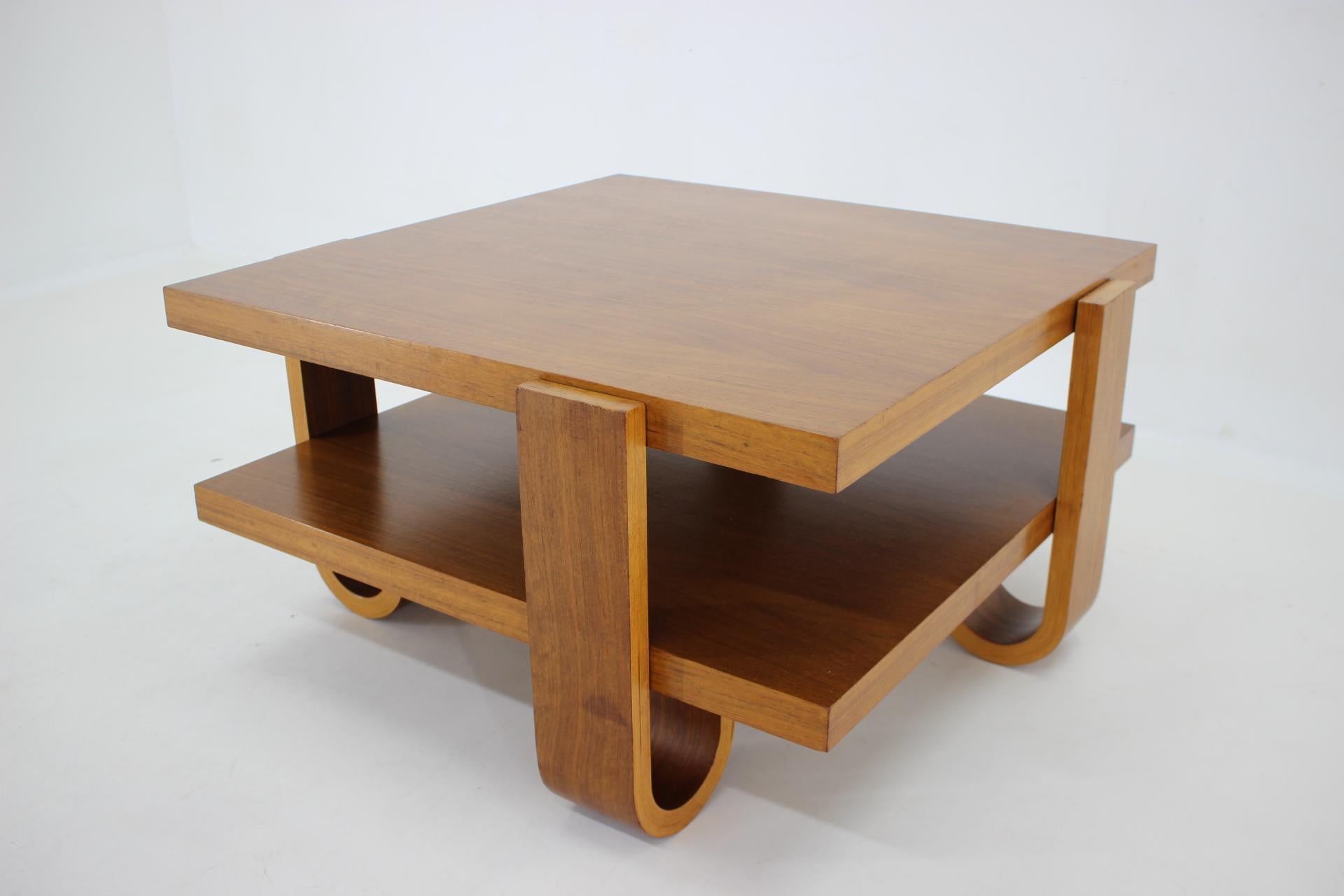 Wood 1970s Jan Bočan Coffee Table, Czechoslovakia