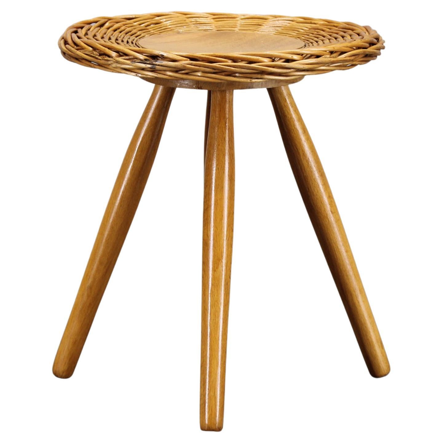 Sgabello in legno Jan Kalous del 1970 per ULUV, Cecoslovacchia