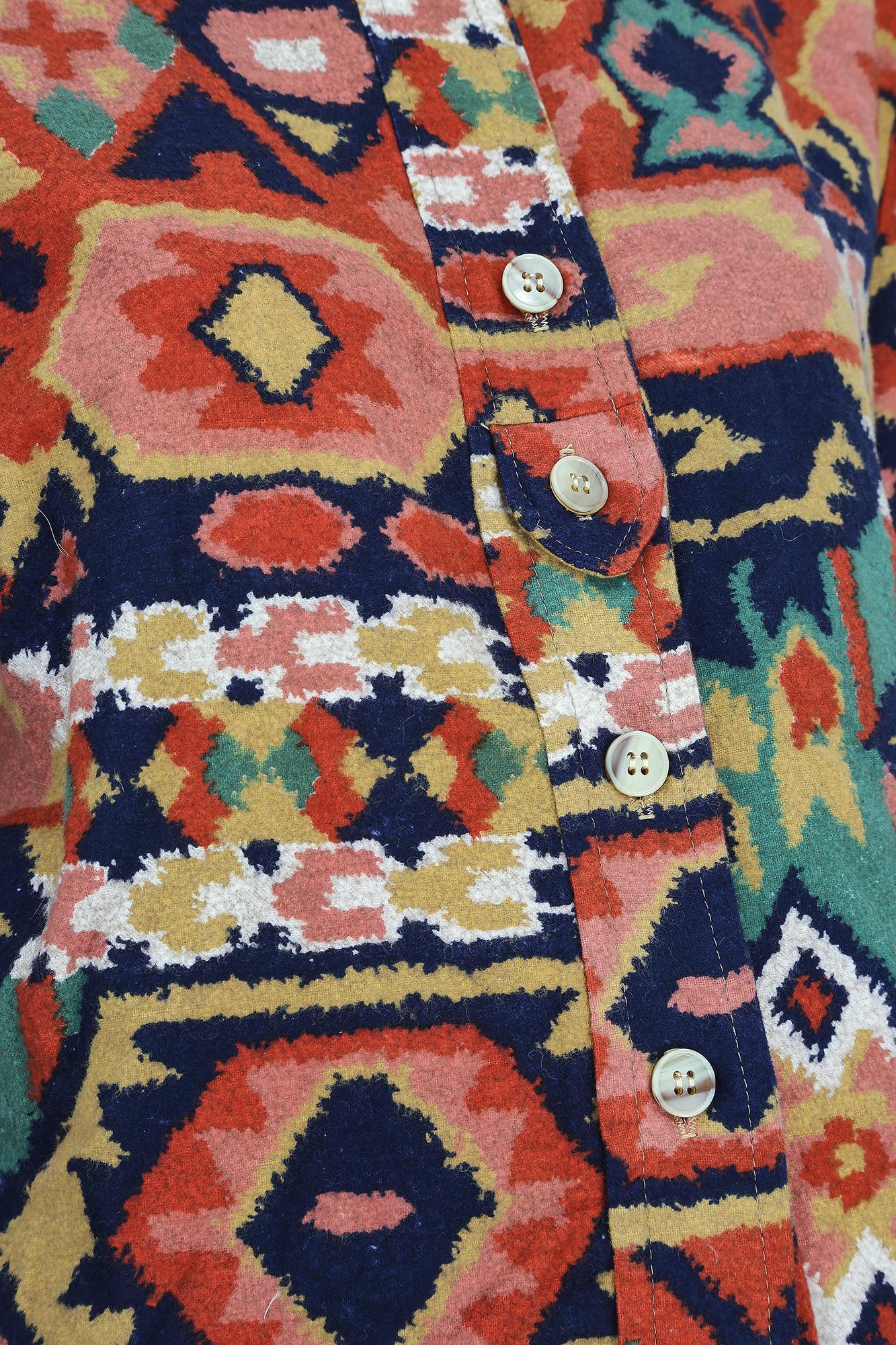 Tailleur jupe longue en coton Janet Moira des années 1970 en vente 2