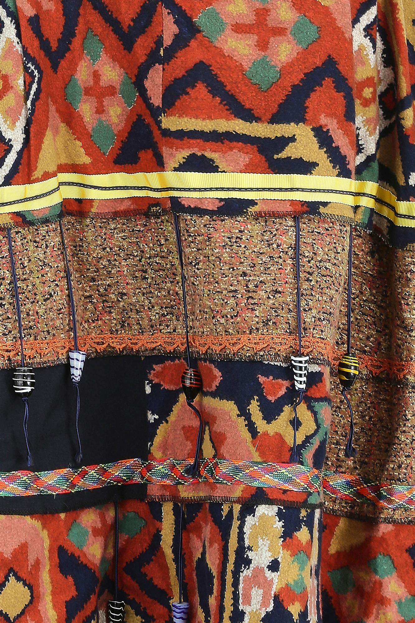 1970er Janet Moira Maxirock-Anzug aus Baumwolle im Angebot 3