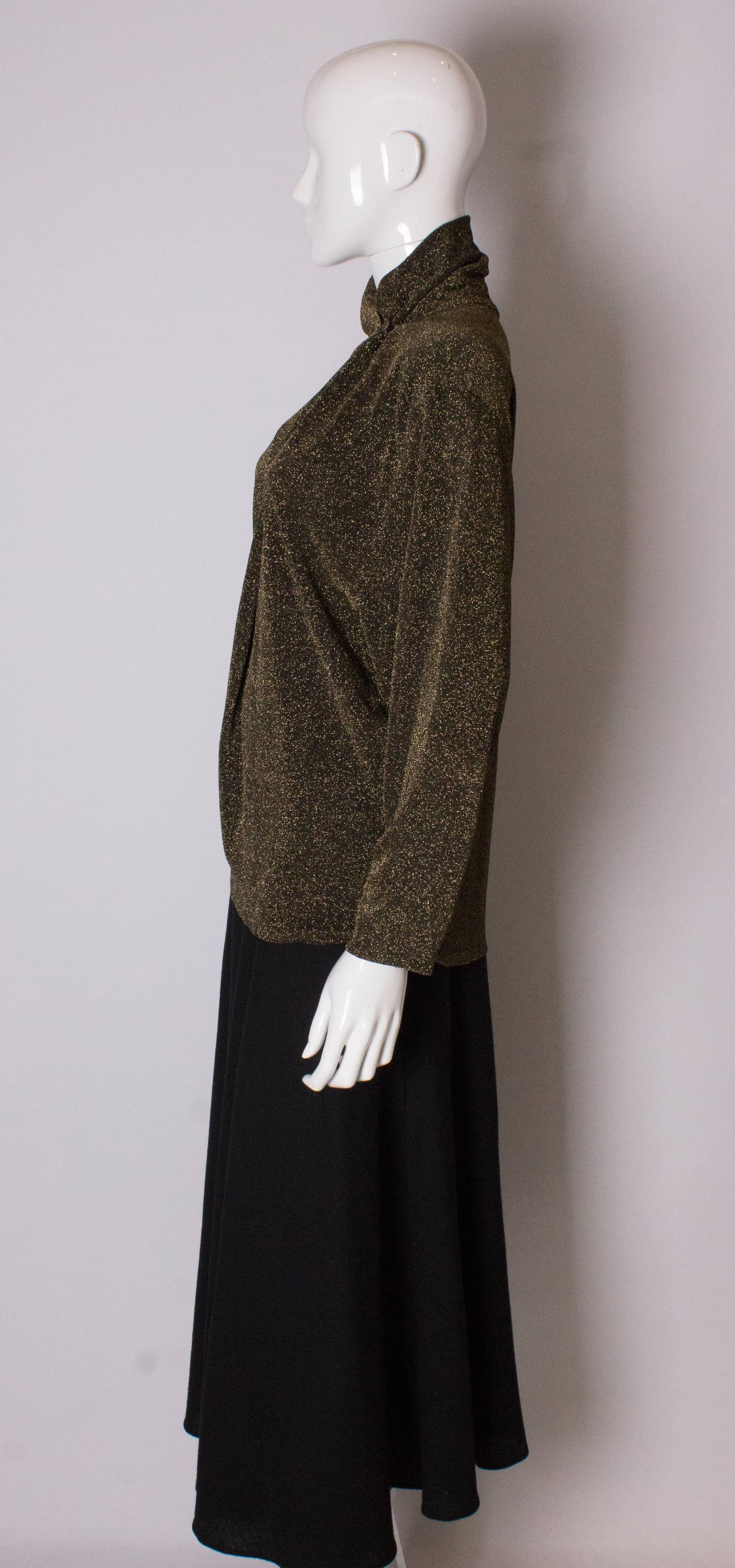 1970s Janice Wainwright Vintage Lurex Top In Good Condition For Sale In London, GB